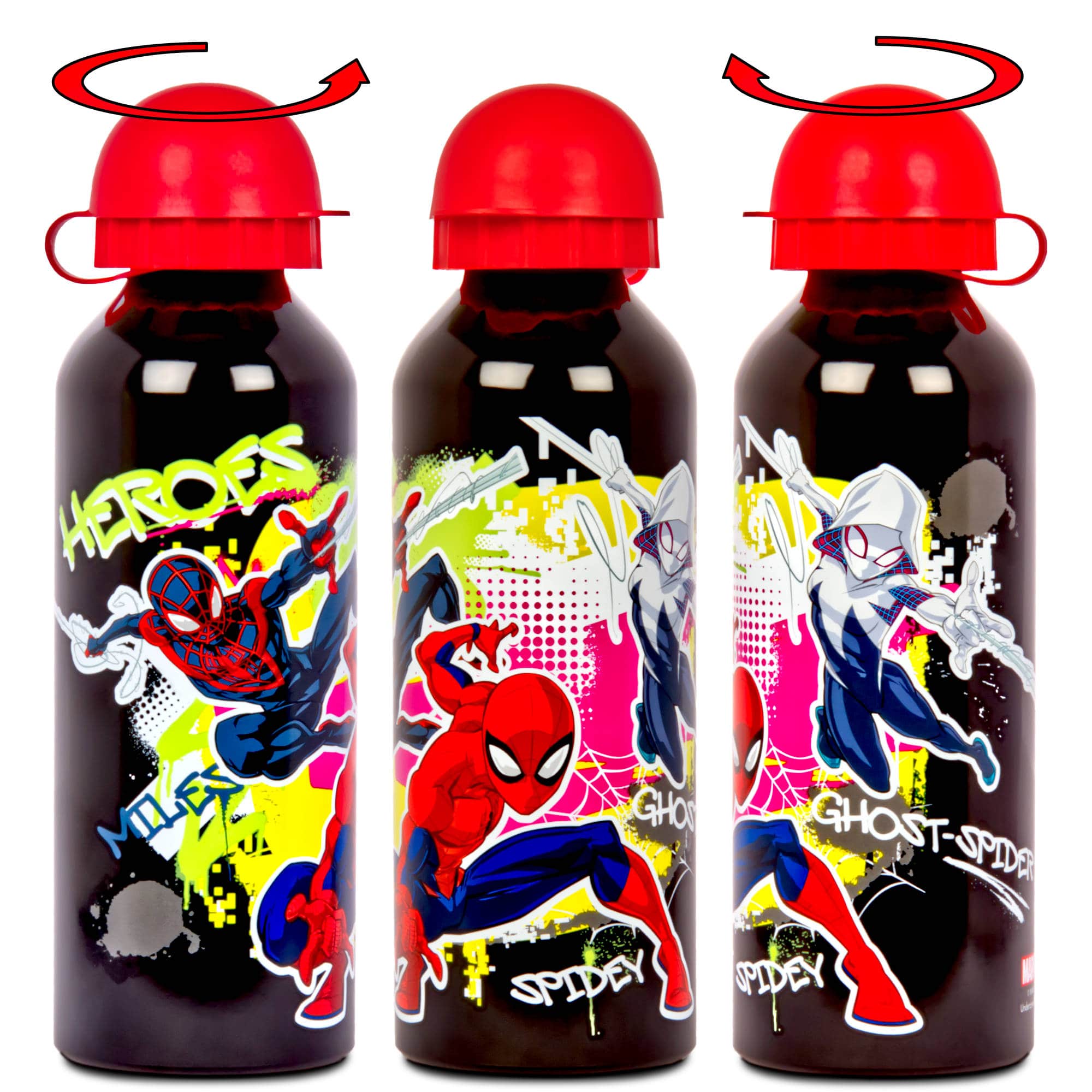 Spiderman Lunchset Brotdose Aluminium Trinkflasche für Schule Marvel Spiderman Lunchset Brotdose Aluminium Trinkflasche für Schule Marvel