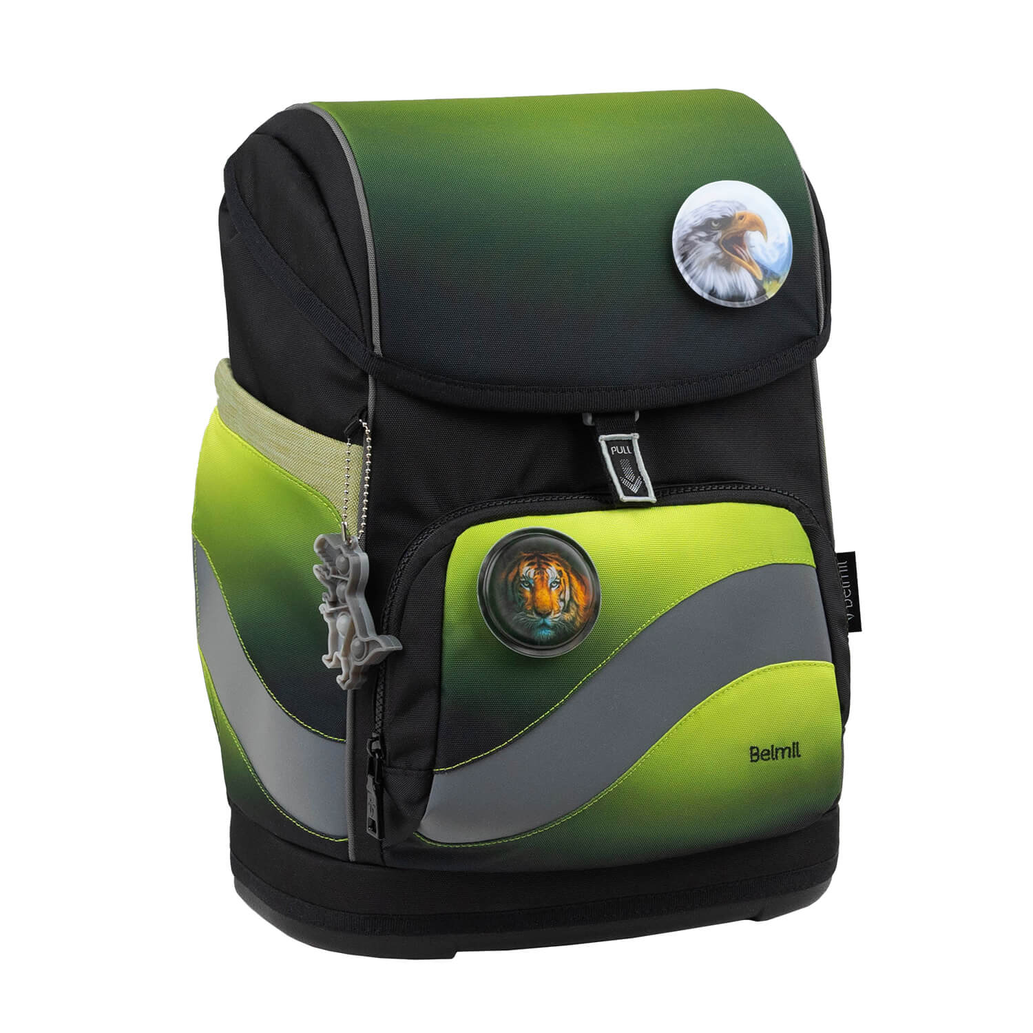 Rucksack Smarty Plus Premium Schulranzen Set 5-t. Black Green Tasche
