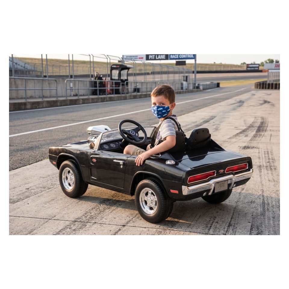 ES-Toys Elektro Kinderauto „Dodge Charger“ – lizenziert – 24V7A Akku und 2 Sitzer- 2,4Ghz + MP3 + Leder + EVA