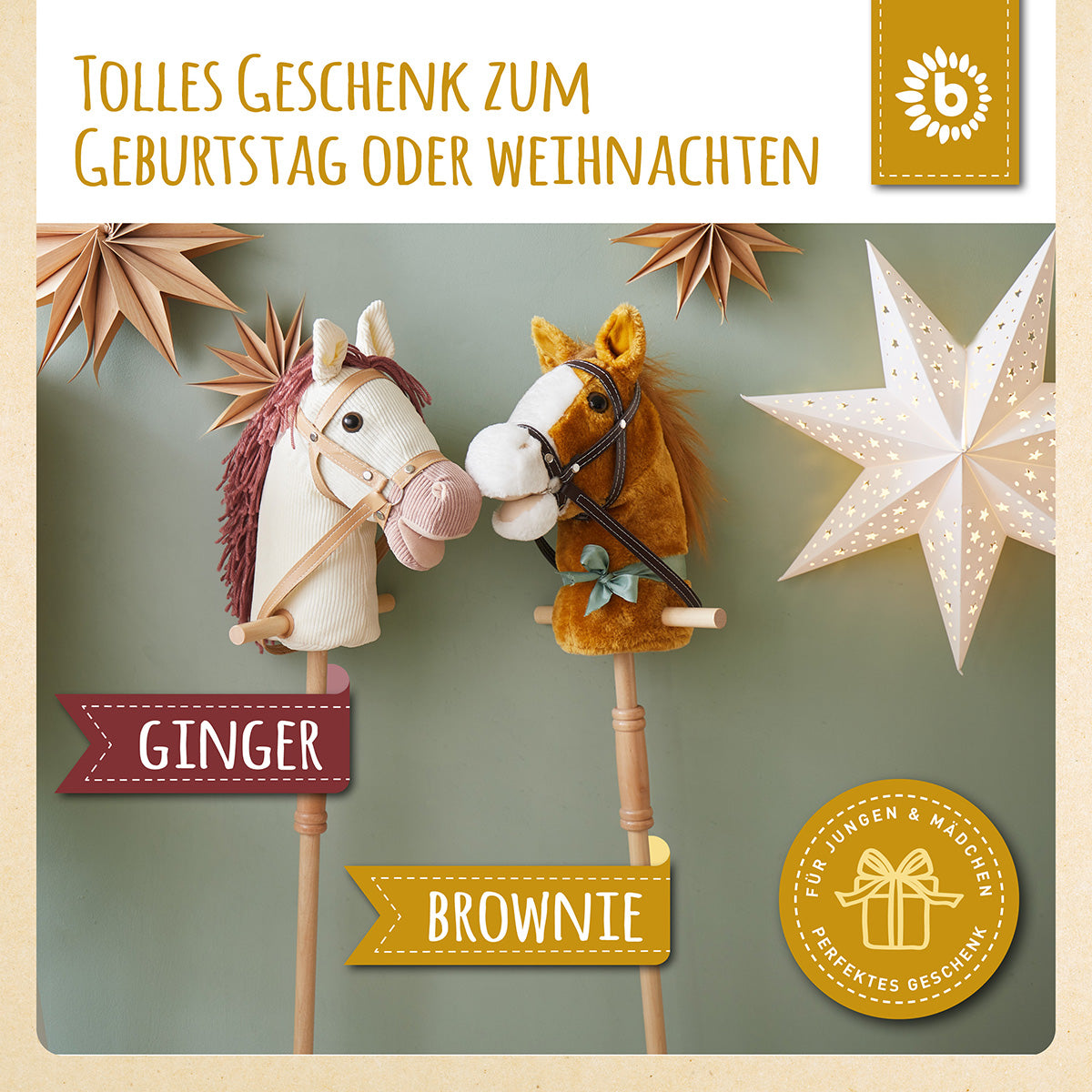 bieco Steckenpferd Brownie bieco Steckenpferd Brownie