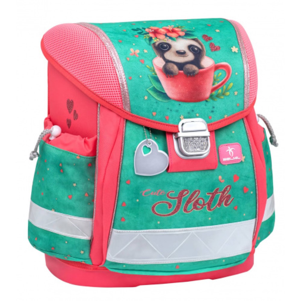 Rucksack ergonomisches Schulranzen-Set 4-teilig Cute Sloth Ranzen Rucksack ergonomisches Schulranzen-Set 4-teilig Cute Sloth Ranzen