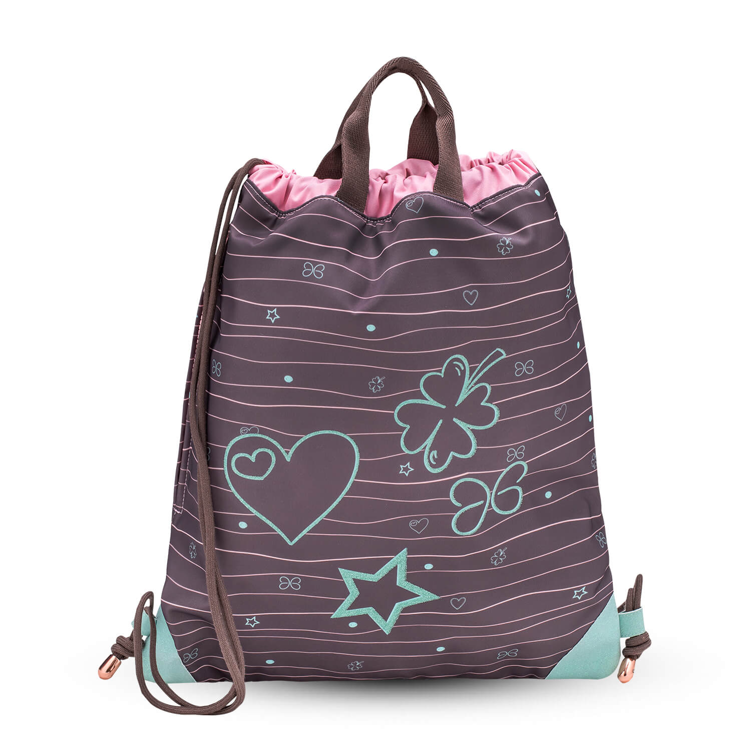 Premium Turnbeutel Mint Kinder Tasche Sportbeutel