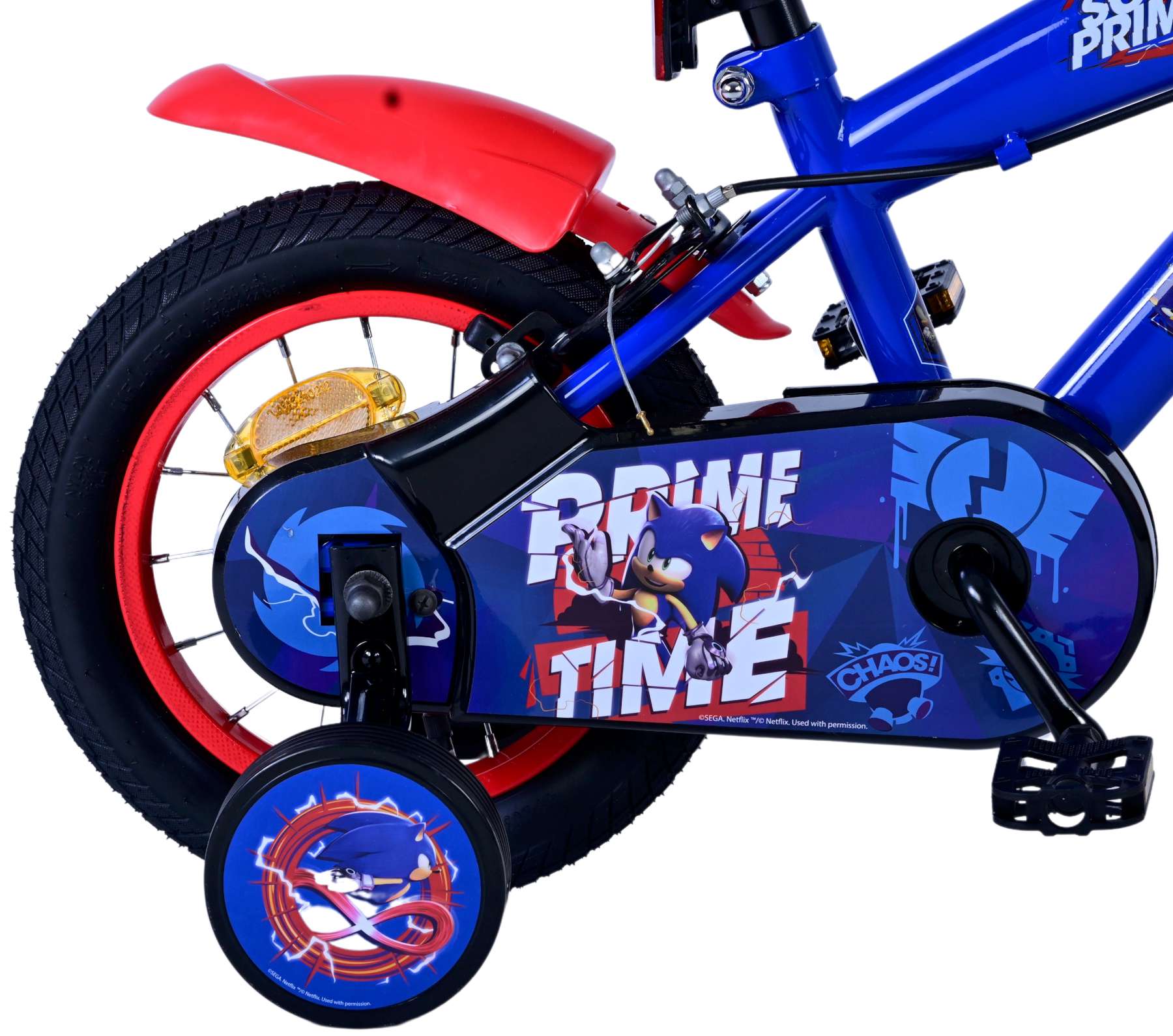 Kinderfahrrad Sonic für Jungen 12 Zoll Kinderrad in Blau Rot Fahrrad 