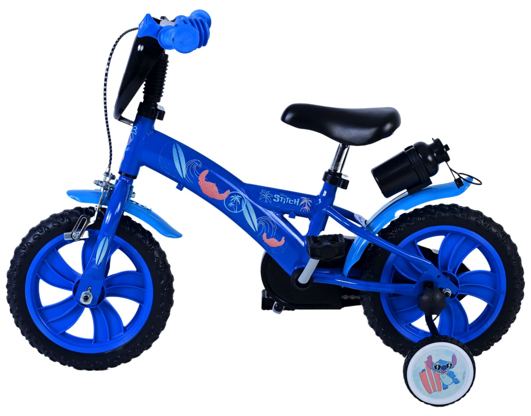 Kinderfahrrad Disney Stitch für Jungen 12 Zoll Kinderrad in Blau