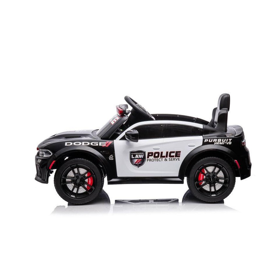 ES-Toys Kinderfahrzeug – Elektro Auto „Dodge Polizei“ lizenziert – 12V Akku,2 Motoren- 2,4Ghz + Ledersitz, MP3 ES-Toys Kinderfahrzeug – Elektro Auto „Dodge Polizei“ lizenziert – 12V Akku,2 Motoren- 2,4Ghz + Ledersitz, MP3