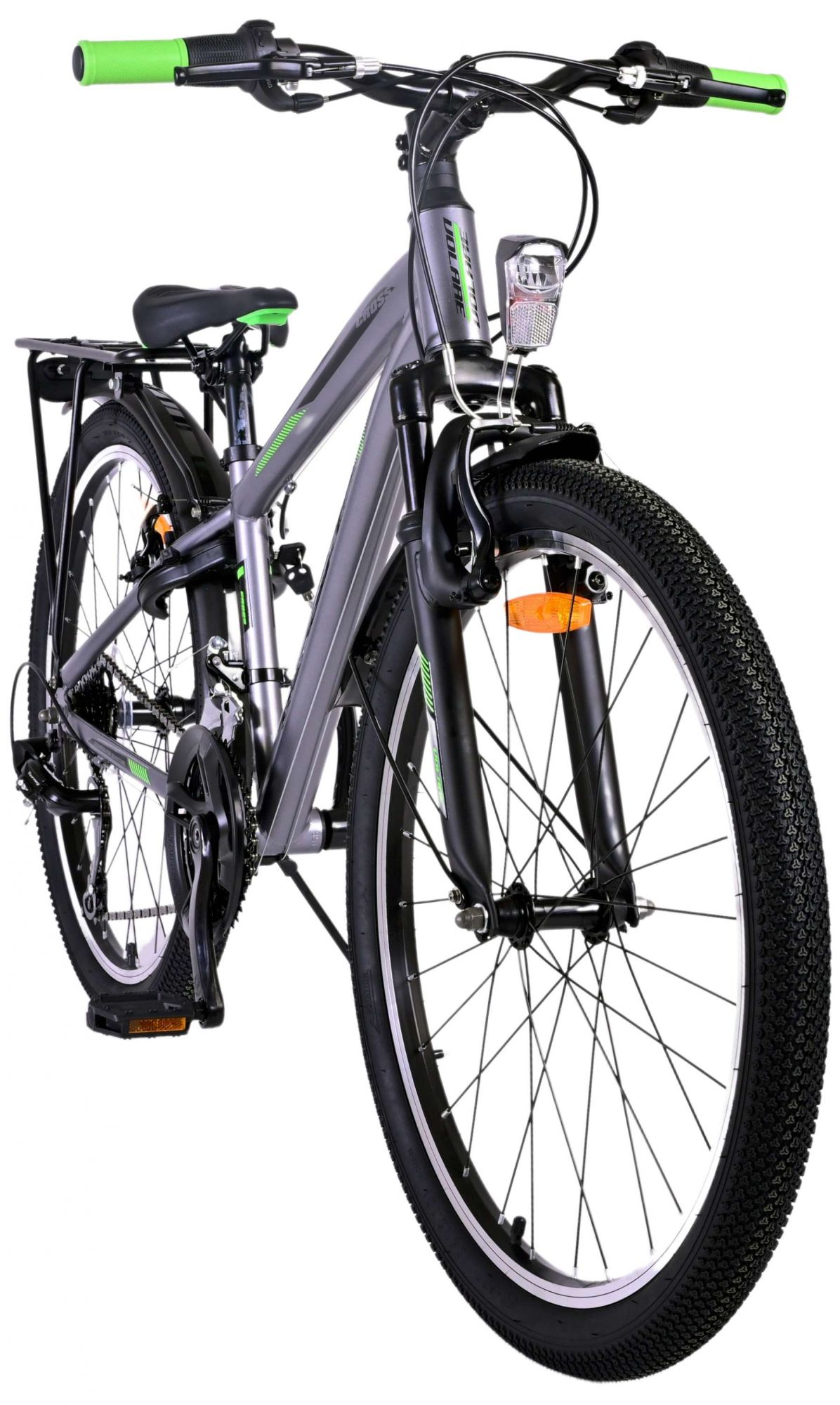 Kinderfahrrad Cross für Jungen 24 Zoll Kinderrad in Grau, 18 Gänge Kinderfahrrad Cross für Jungen 24 Zoll Kinderrad in Grau, 18 Gänge