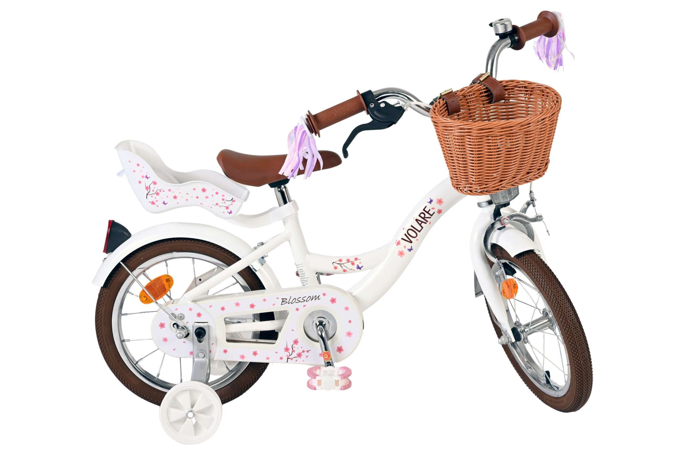 Volare Kinderfahrrad Blossom für Mädchen 14 Zoll Kinderrad in Weiß Volare Kinderfahrrad Blossom für Mädchen 14 Zoll Kinderrad in Weiß