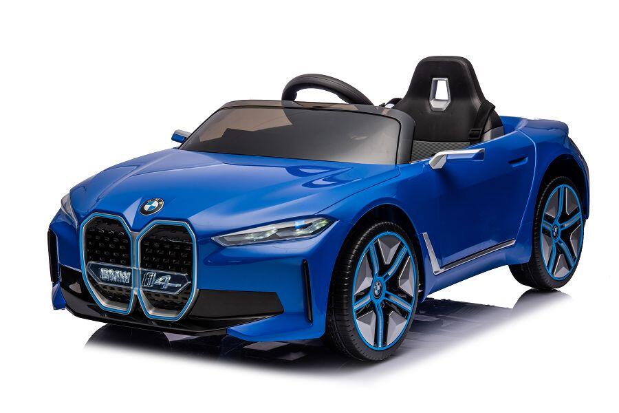 Elektro Kinderfahrzeug "BMW i4" 4 Motoren Blau