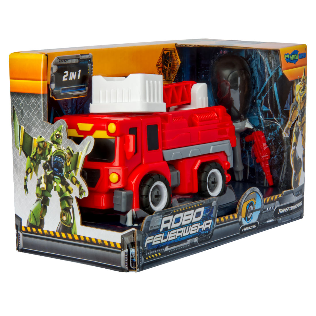 Verwandlungs Roboter Feuerwehr Transformierbarer Drehleiter Lastwagen Verwandlungs Roboter Feuerwehr Transformierbarer Drehleiter Lastwagen