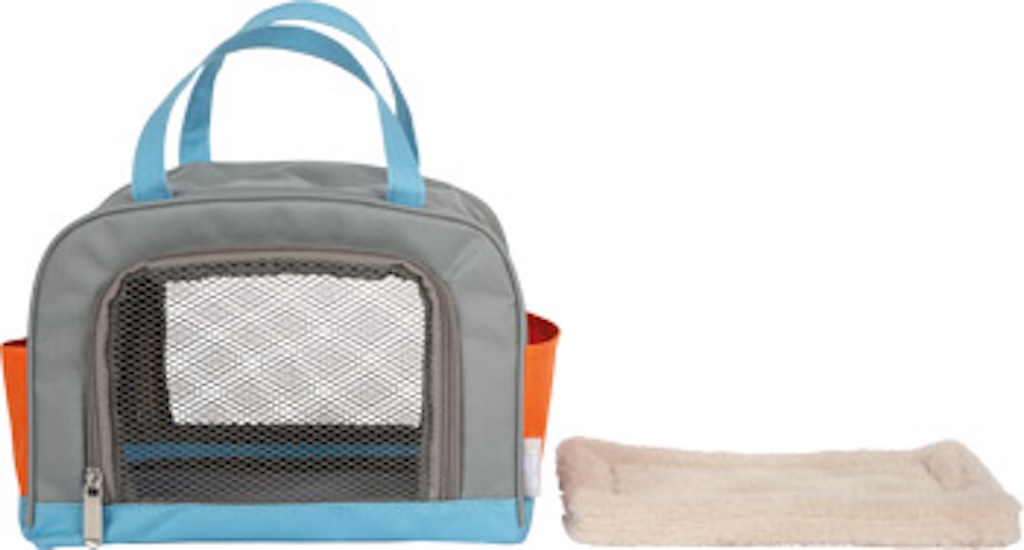 Katze mit Tasche und Pflege-Set Katze mit Tasche und Pflege-Set