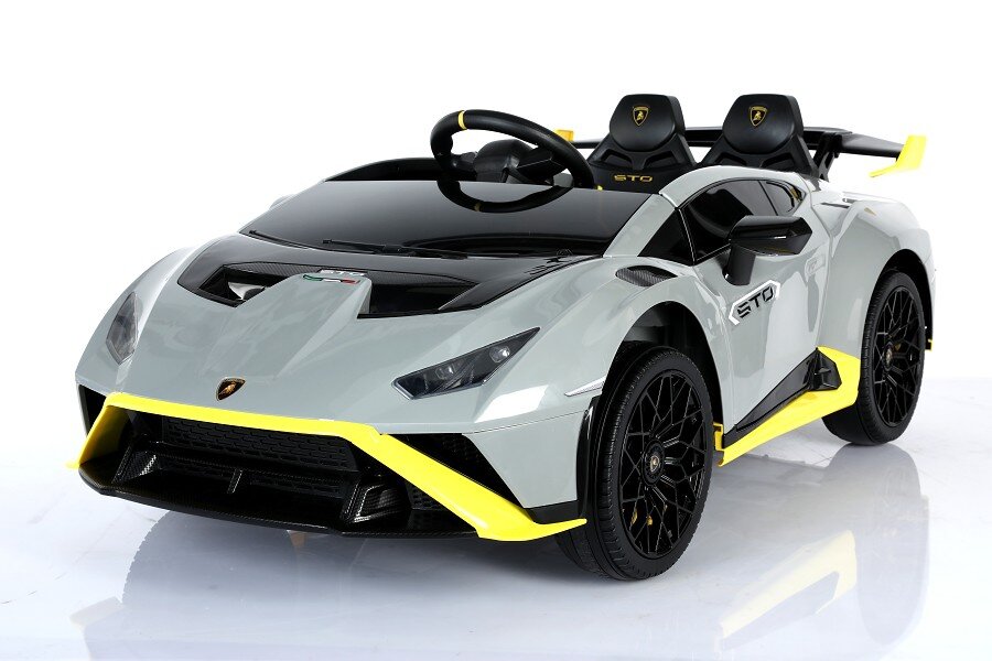 Elektro Kinderauto "Lamborghini Huracan STO" Fernsteuerung, MP3, Grau