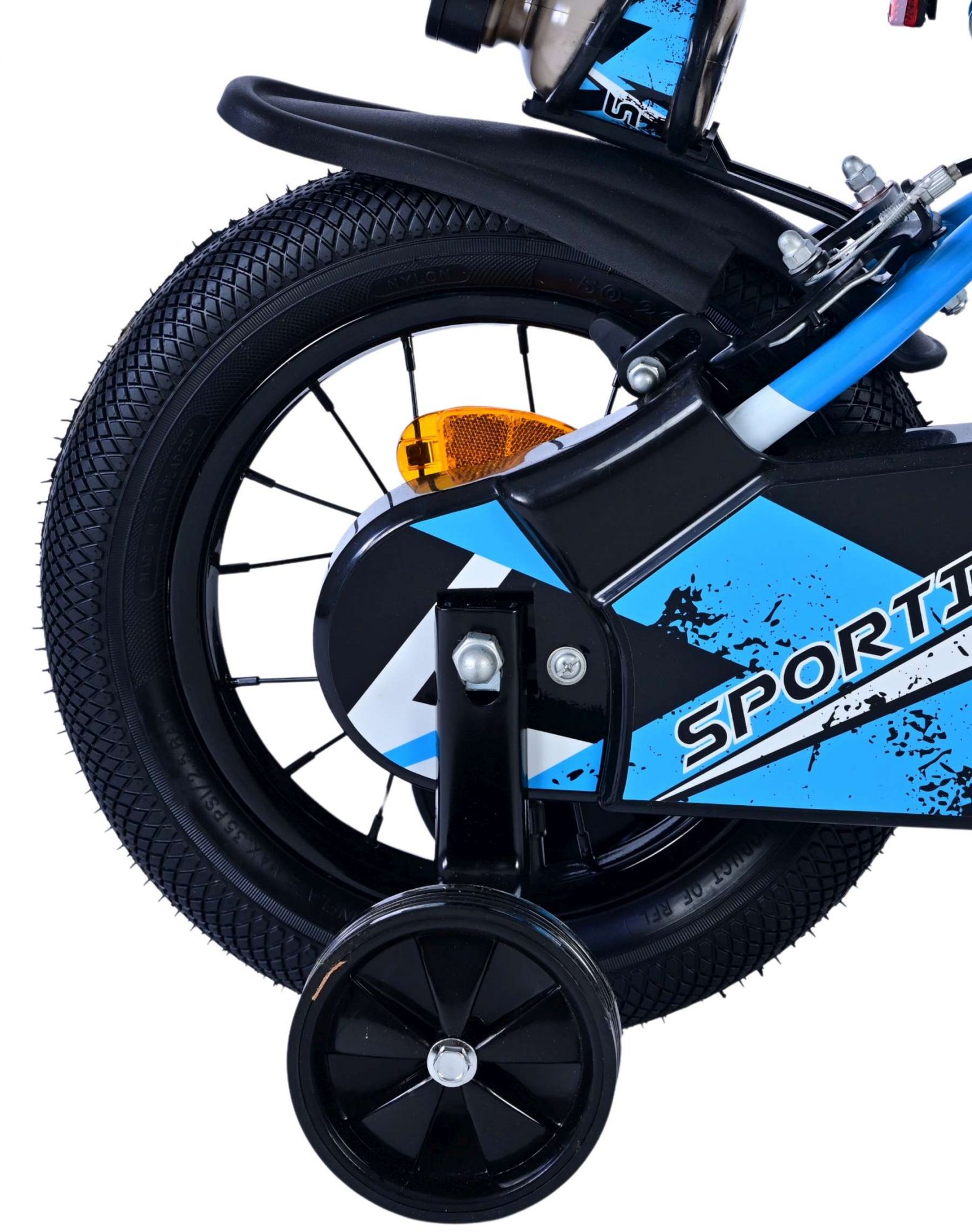 Kinderfahrrad Sportivo für Jungen 12 Zoll Kinderrad Neongrün Schwarz
