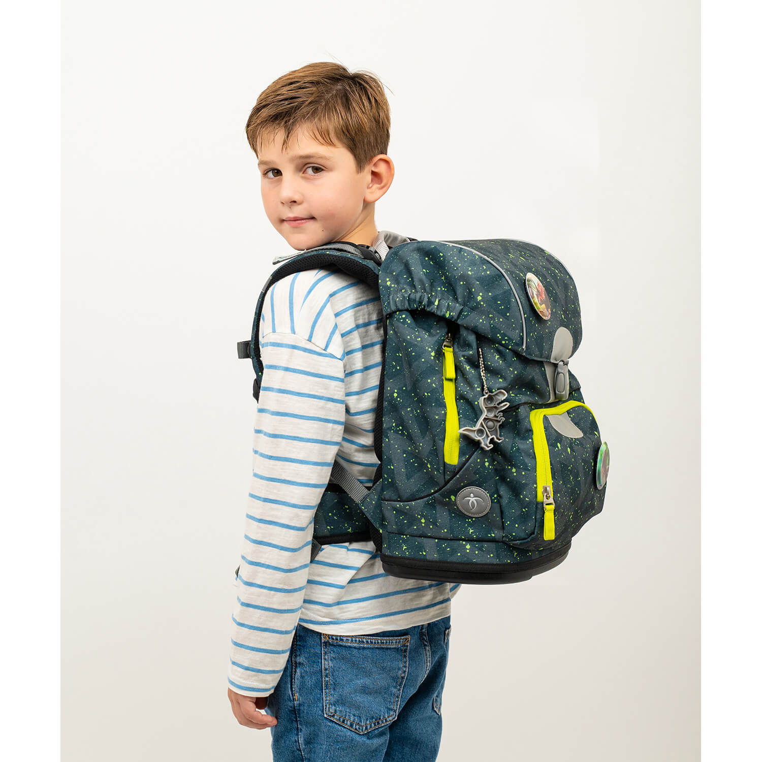 Rucksack Motion ergonomisches Schulranzen Set 5-teilig Green Splash Rucksack Motion ergonomisches Schulranzen Set 5-teilig Green Splash