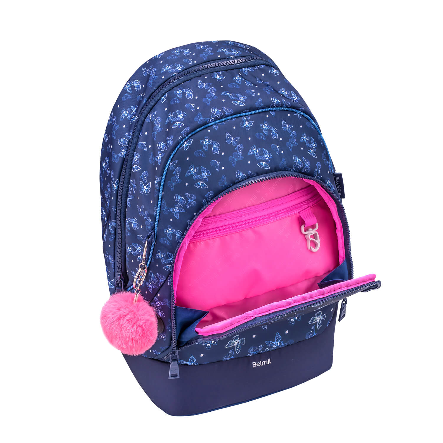 Rucksack 2-IN-1 Schultasche & Gürteltasche 2-teilig Ranzen Sapphire