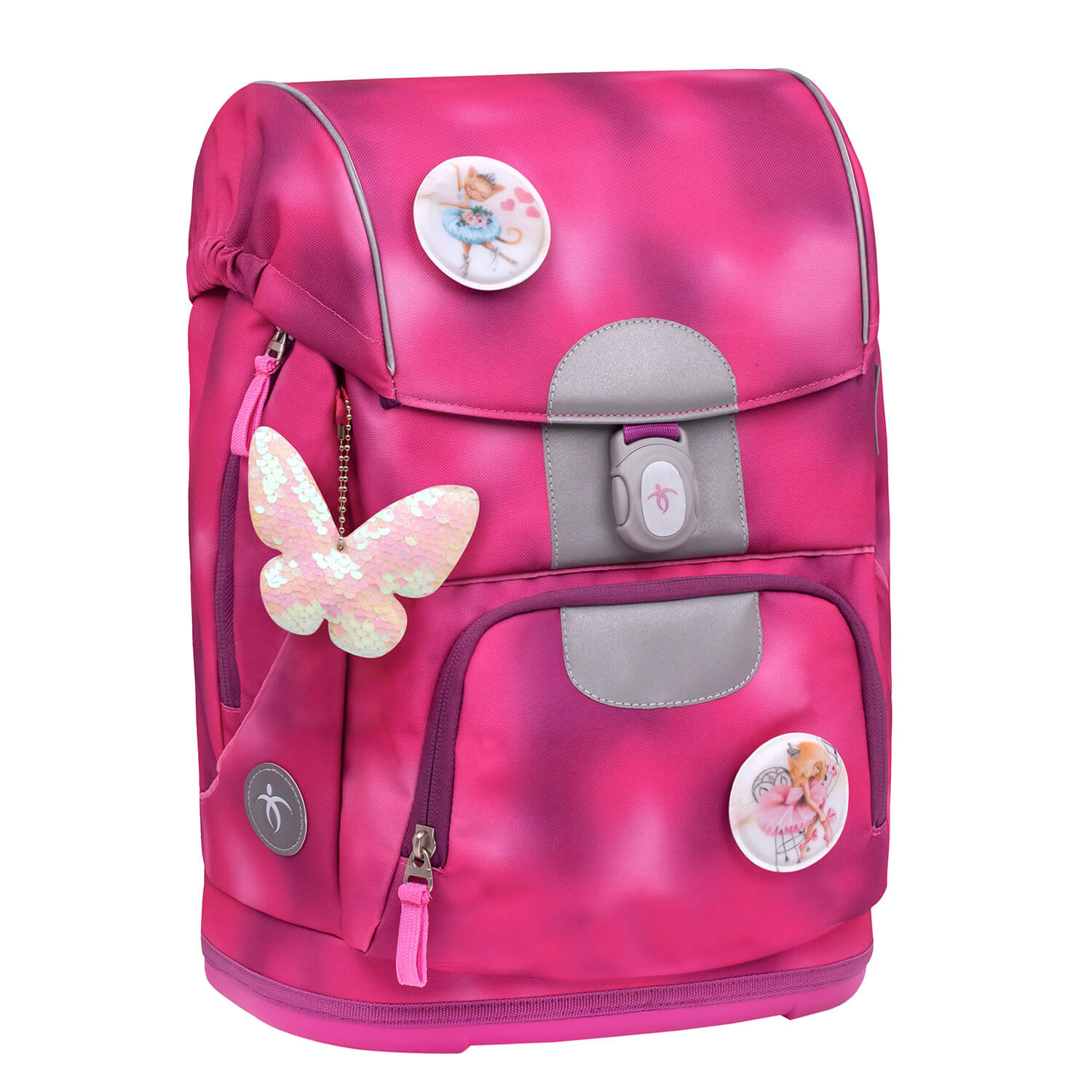 Rucksack Motion ergonomisches Schulranzen Set 5-teilig Shiny Pink Rucksack Motion ergonomisches Schulranzen Set 5-teilig Shiny Pink