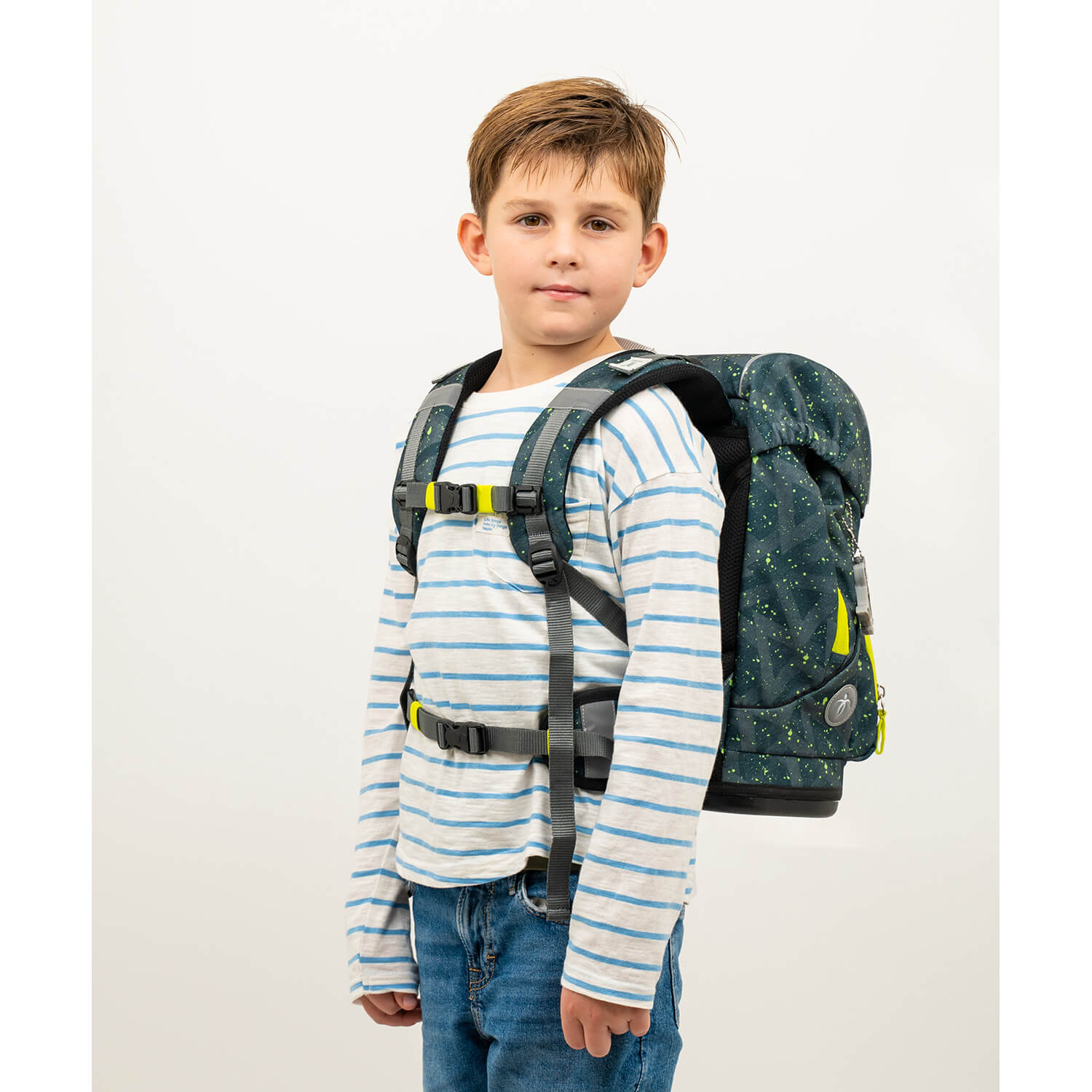 Rucksack Motion ergonomisches Schulranzen Set 5-teilig Green Splash Rucksack Motion ergonomisches Schulranzen Set 5-teilig Green Splash