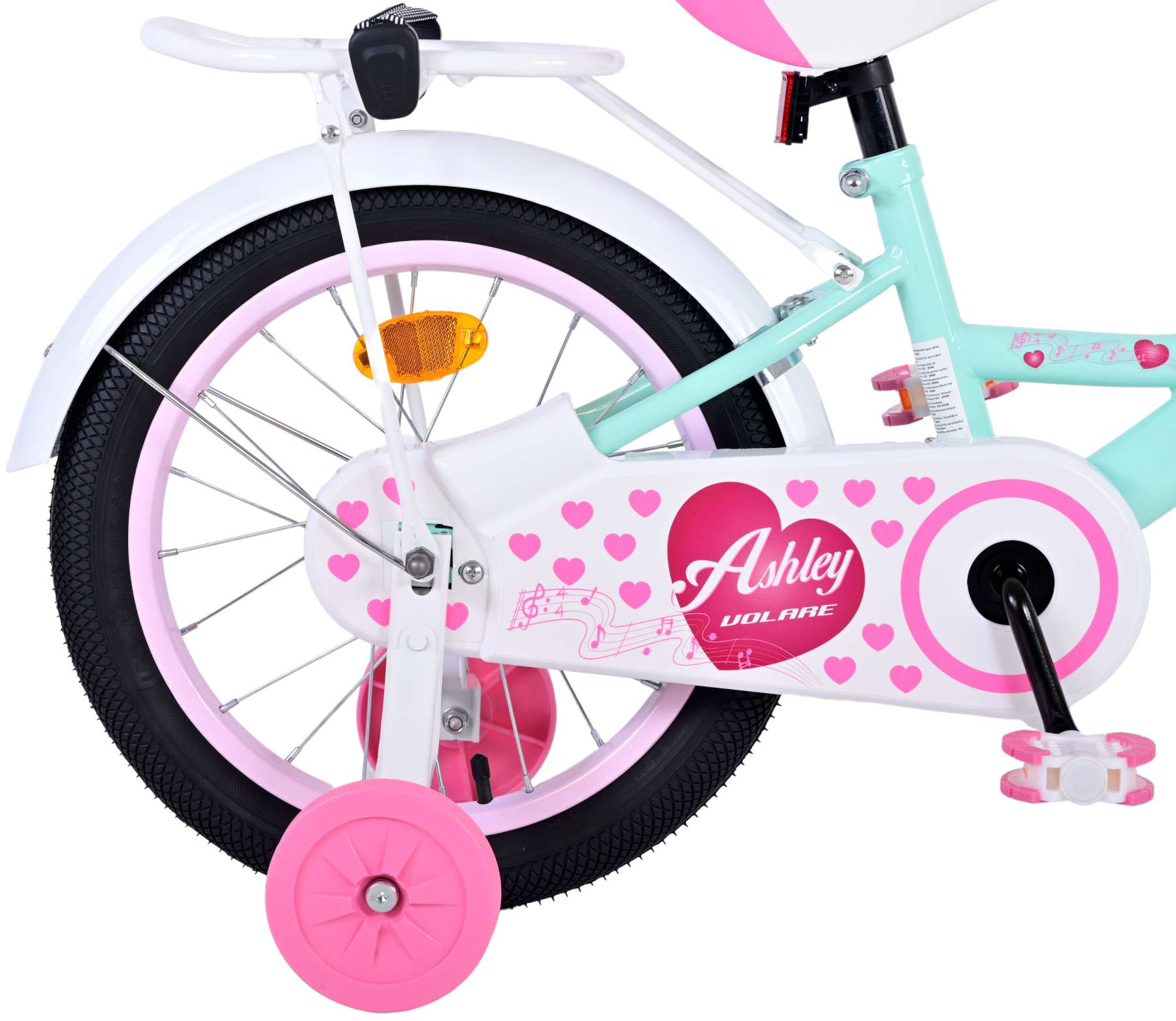 Kinderfahrrad Ashley für Mädchen 16 Zoll Kinderrad in Grün