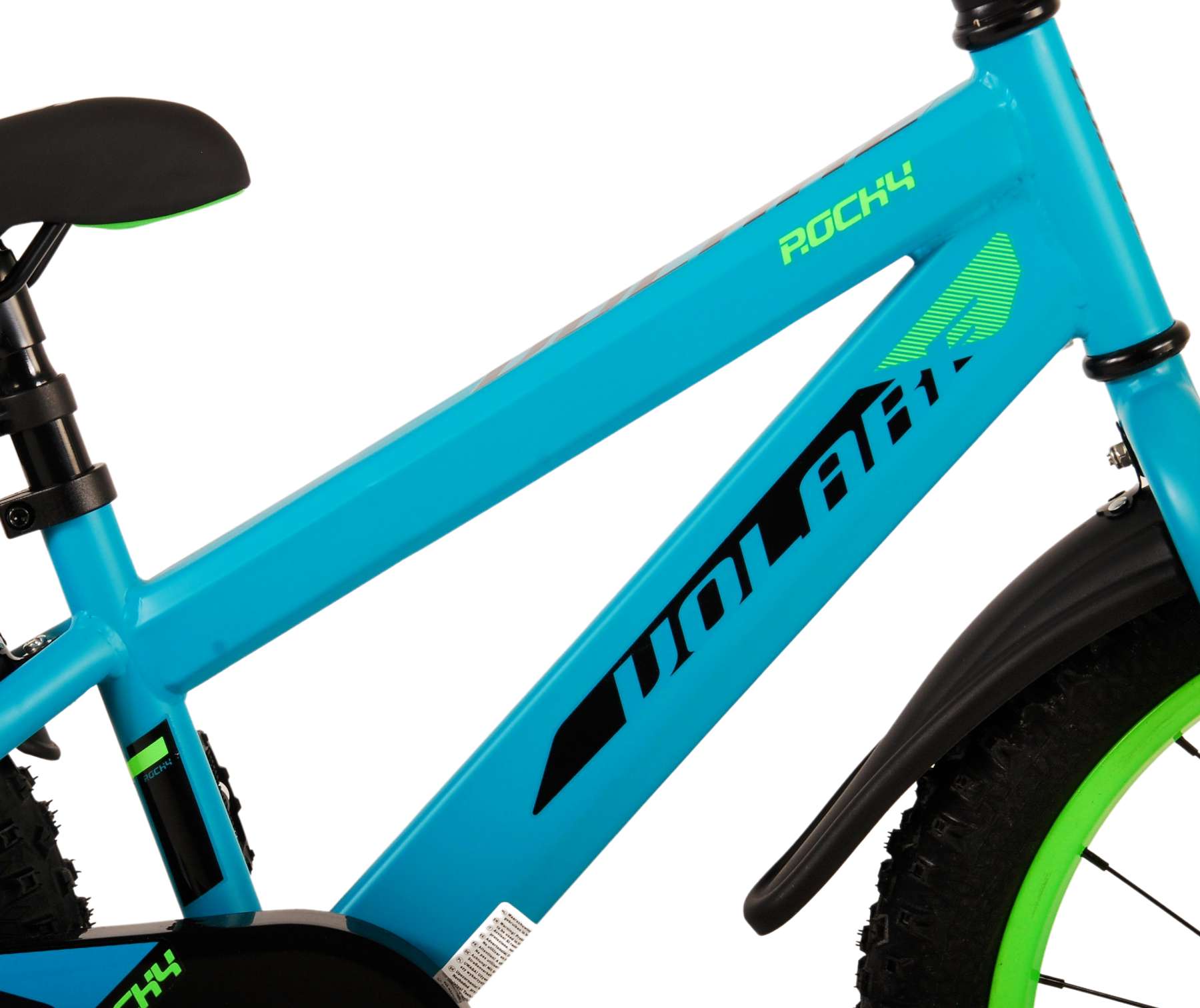 Kinderfahrrad Rocky Fahrrad für Jungen 18 Zoll Kinderrad in Grün