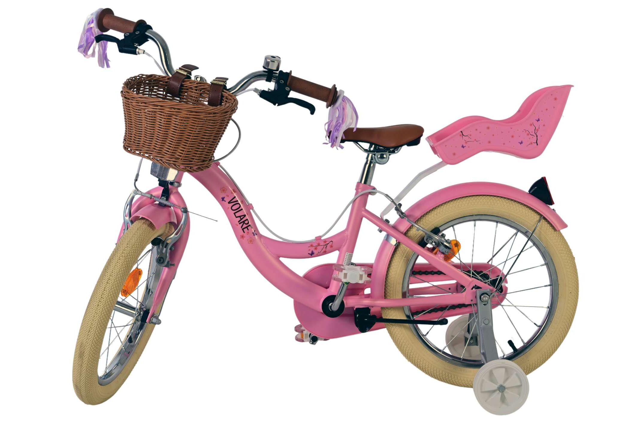 Kinderfahrrad Blossom für Mädchen 16 Zoll Kinderrad in Rosa, Zwei Handbremsen Kinderfahrrad Blossom für Mädchen 16 Zoll Kinderrad in Rosa, Zwei Handbremsen