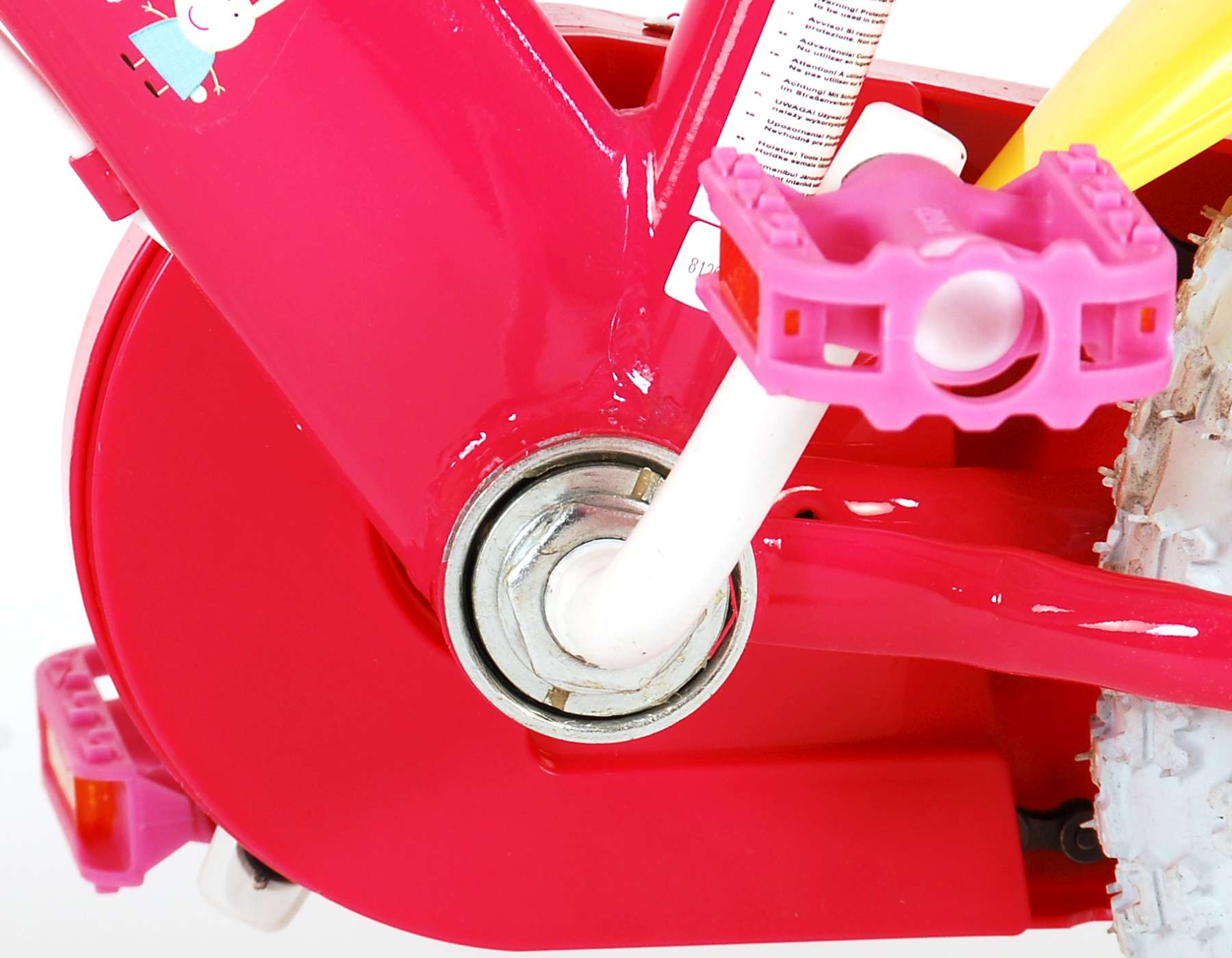 Kinderfahrrad Peppa Pig 12 Zoll Kinderrad in Pink, Zwei Handbremse