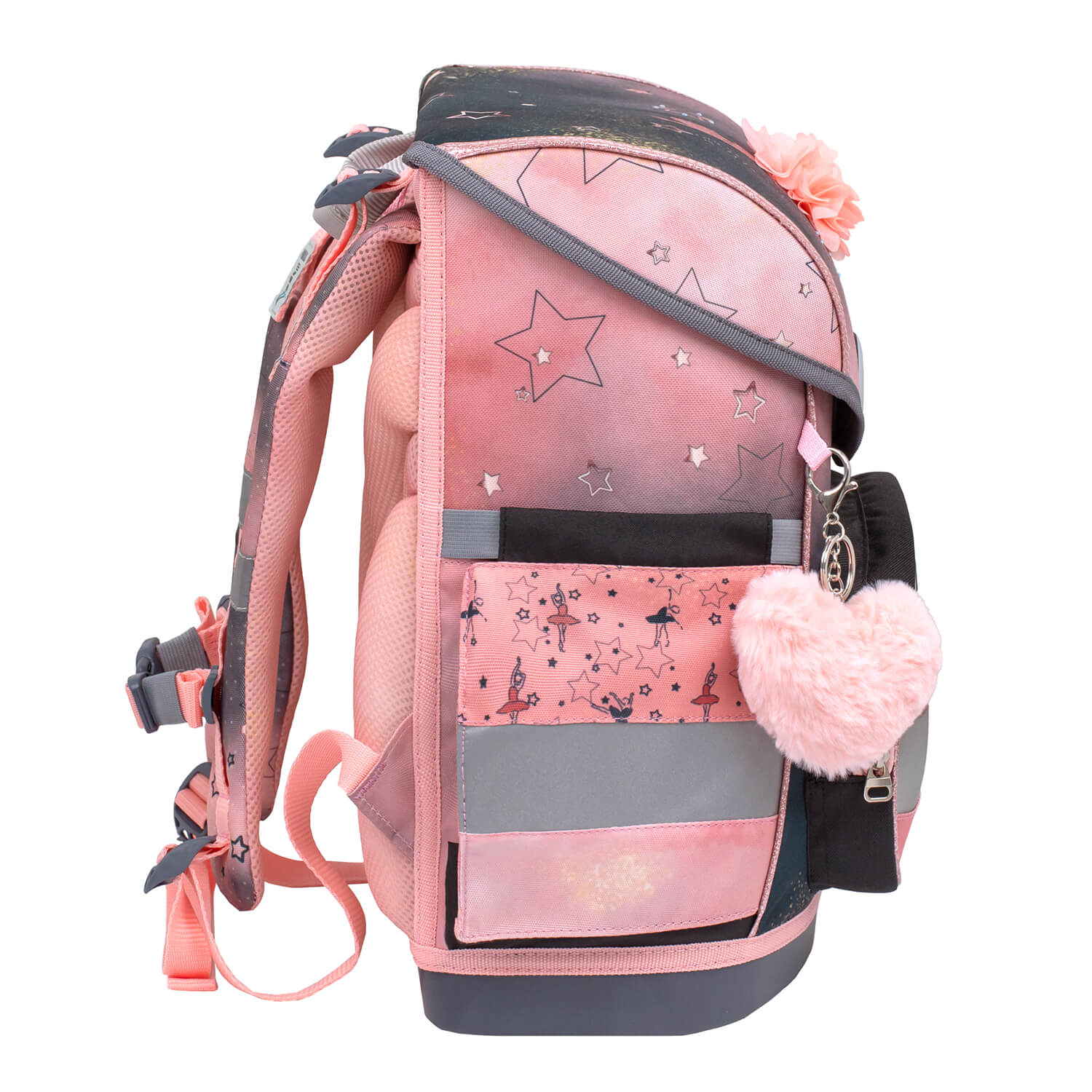 Rucksack Compact Ergonomisch Schulranzen-Set 4-t. Ballerina Black Pink Rucksack Compact Ergonomisch Schulranzen-Set 4-t. Ballerina Black Pink