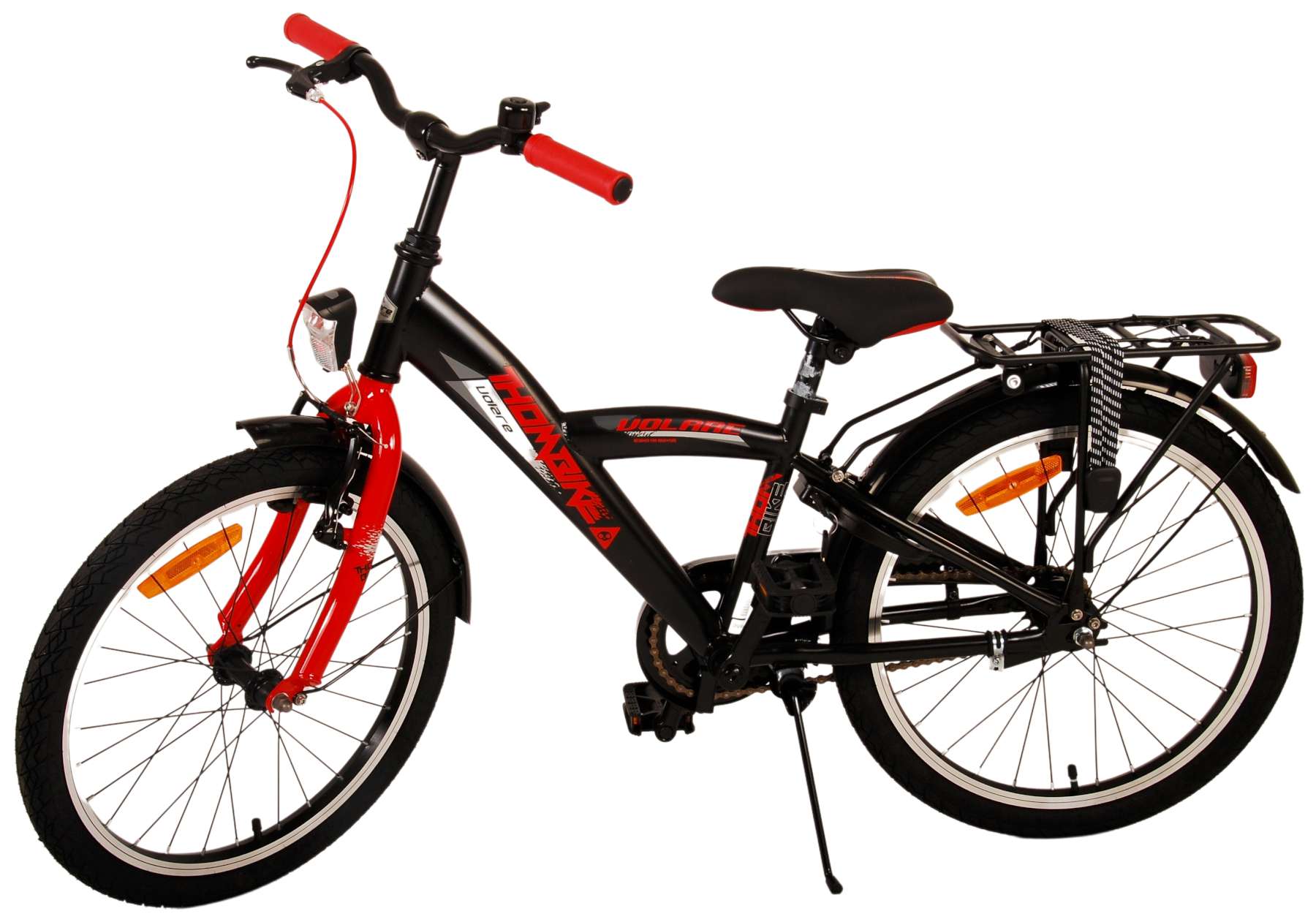 Kinderfahrrad Thombike für Jungen 20 Zoll Kinderrad in Schwarz Rot