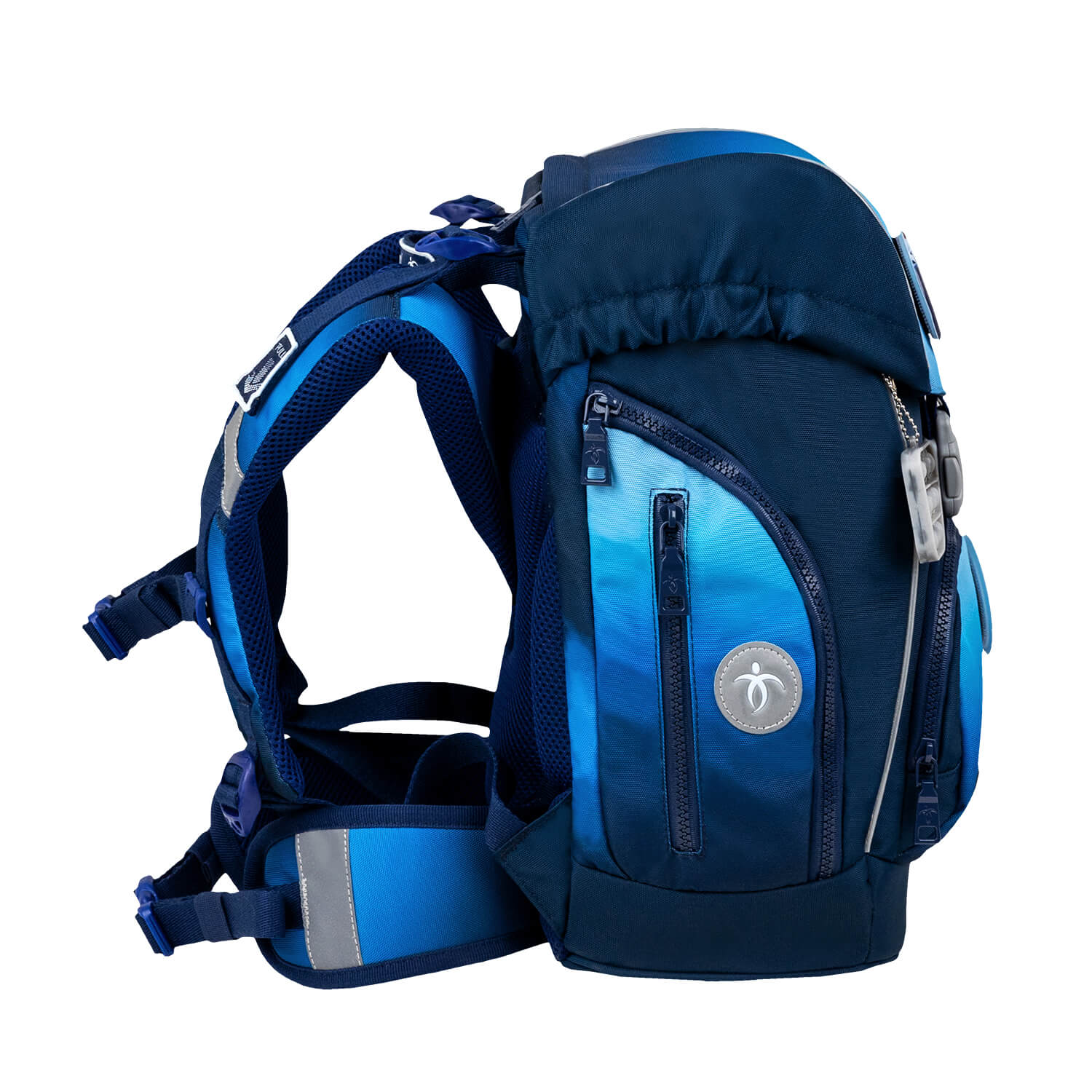 Rucksack Comfy Plus Premium Schulranzen Set 5-teilig Blue Navy Tasche