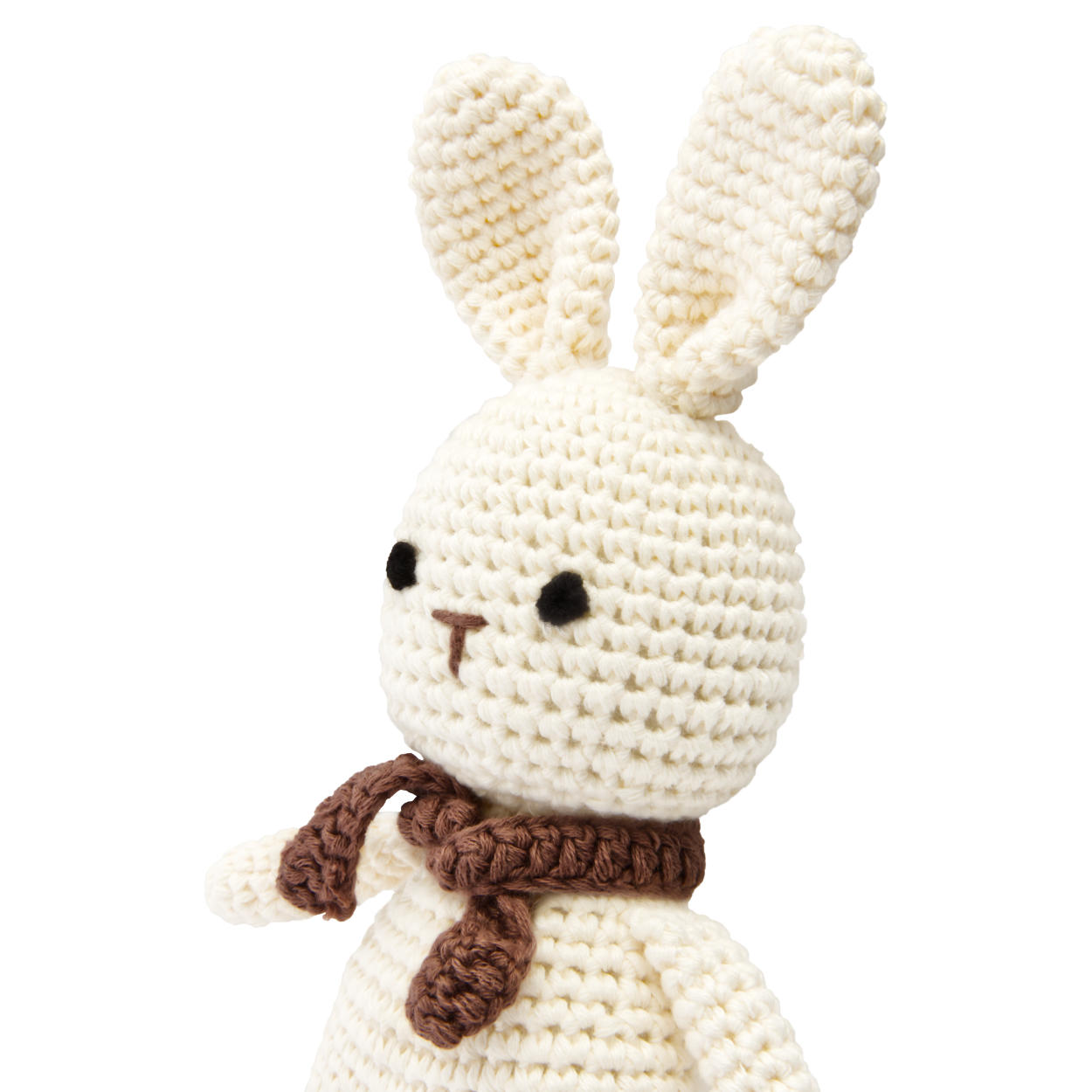 Handgestrickter Hase gehäkelt aus Baumwolle Spielzeug 18 cm Handgestrickter Hase gehäkelt aus Baumwolle Spielzeug 18 cm