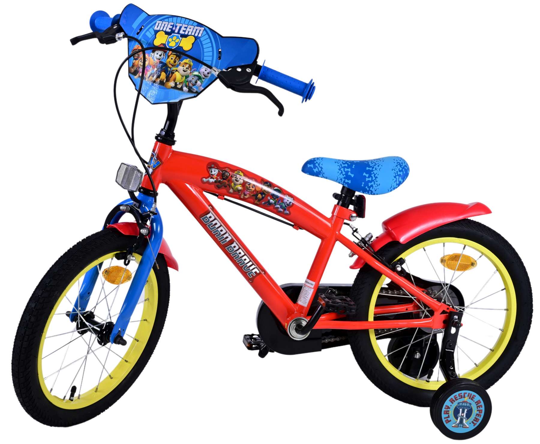 Kinderfahrrad Paw Patrol Fahrrad für Jungen 16 Zoll Kinderrad in Rot