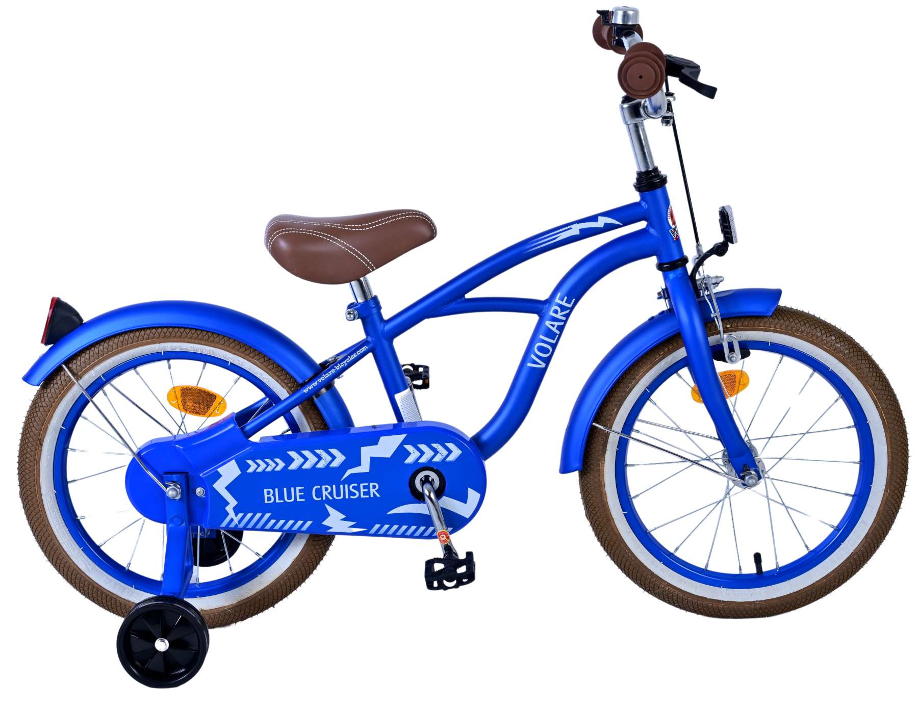 Kinderfahrrad Black Cruiser für Jungen 16 Zoll Kinderrad in Blau