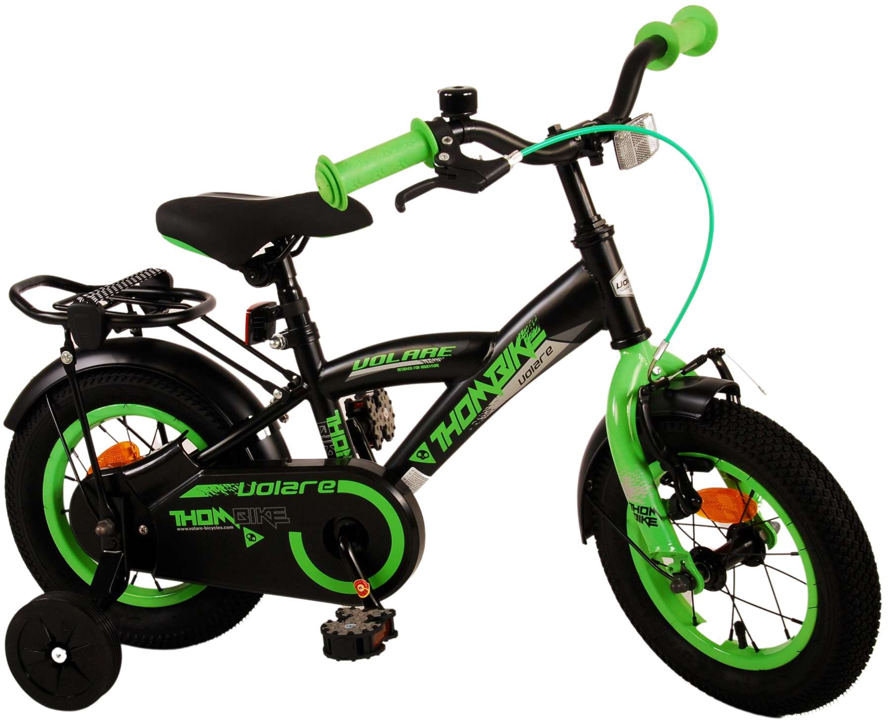 Kinderfahrrad Thombike für Jungen 12 Zoll Kinderrad in Grün Fahrrad