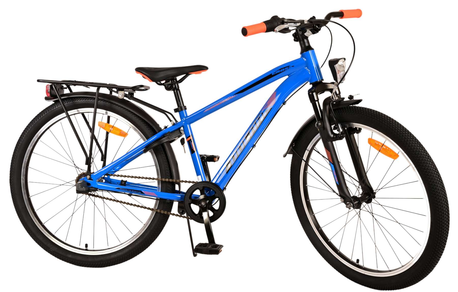 Kinderfahrrad Cross für Jungen 24 Zoll Kinderrad in Blau, 3 Gänge