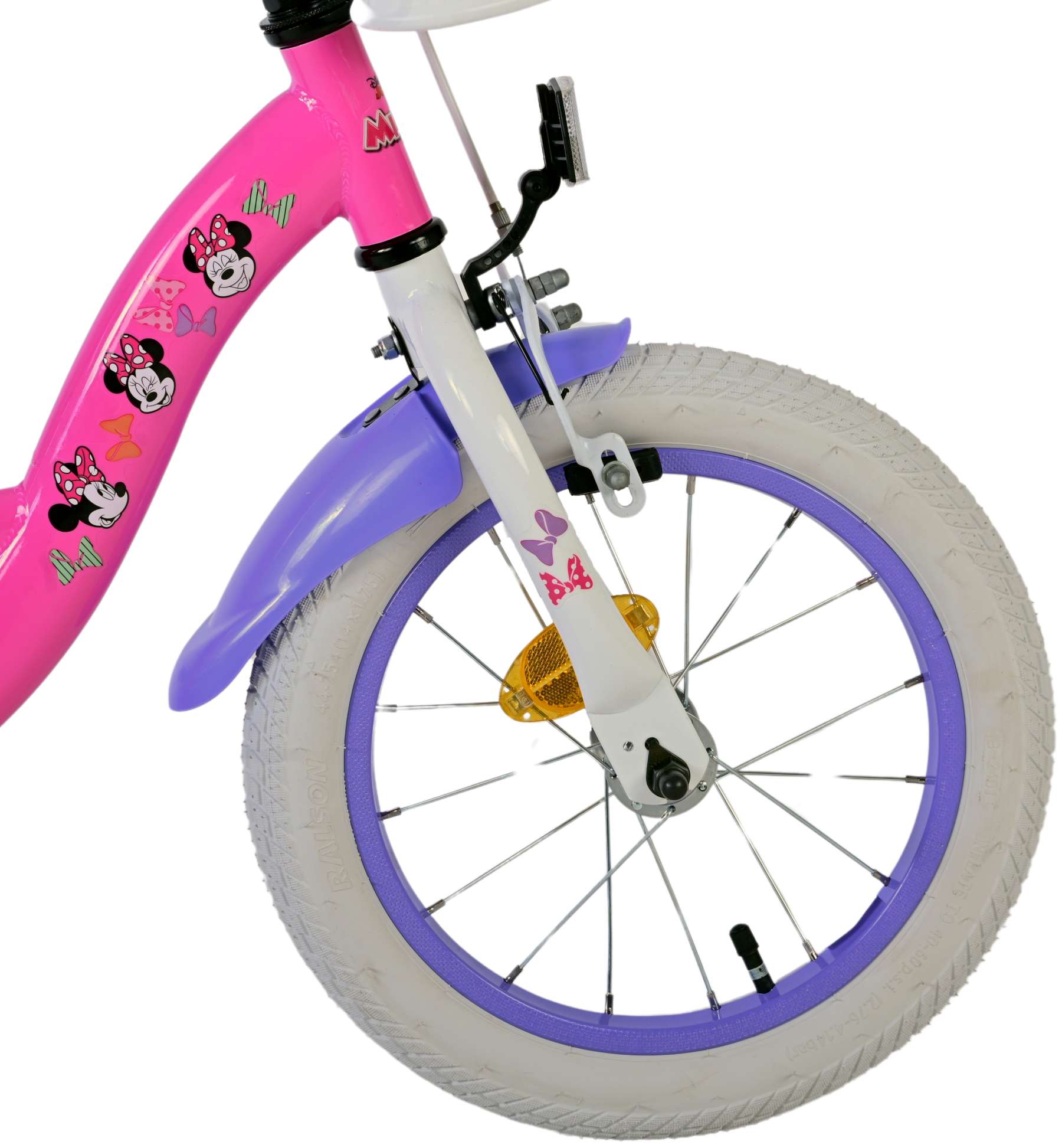 Kinderfahrrad Disney Minnie Fahrrad in Rosa für Mädchen 14 Zoll