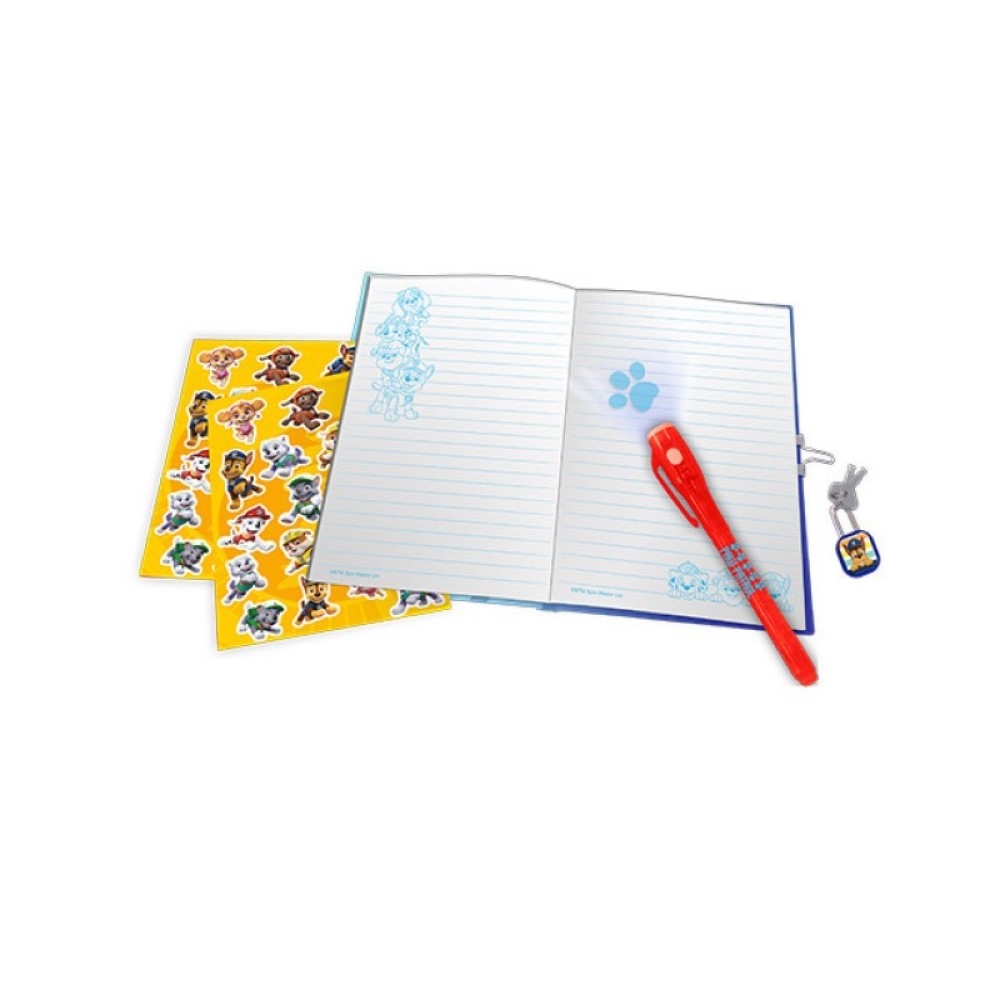 Schreibwarenset mit Tagebuch und Zauberstift Paw Patrol