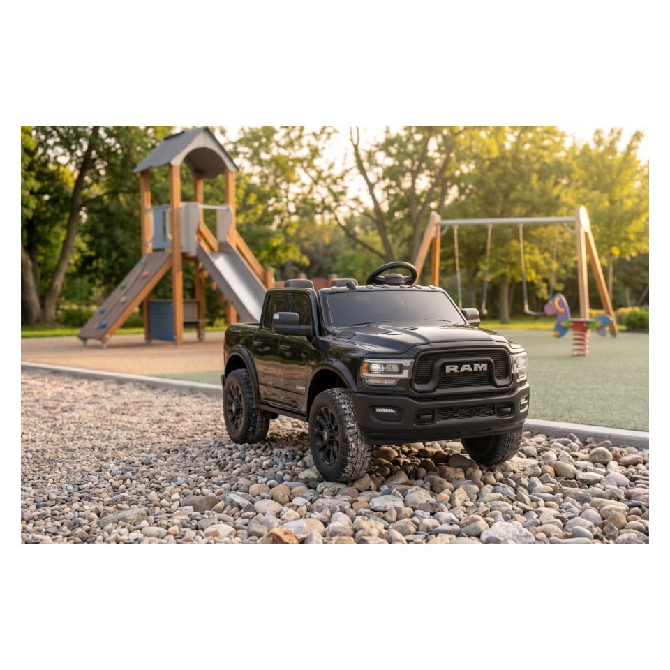 ES-Toys Elektro Kinderauto Dodge RAM 2500 „Rebel“ 24V Mit Ledersitz, 2 Sitzer und EVA Reifen ES-Toys Elektro Kinderauto Dodge RAM 2500 „Rebel“ 24V Mit Ledersitz, 2 Sitzer und EVA Reifen