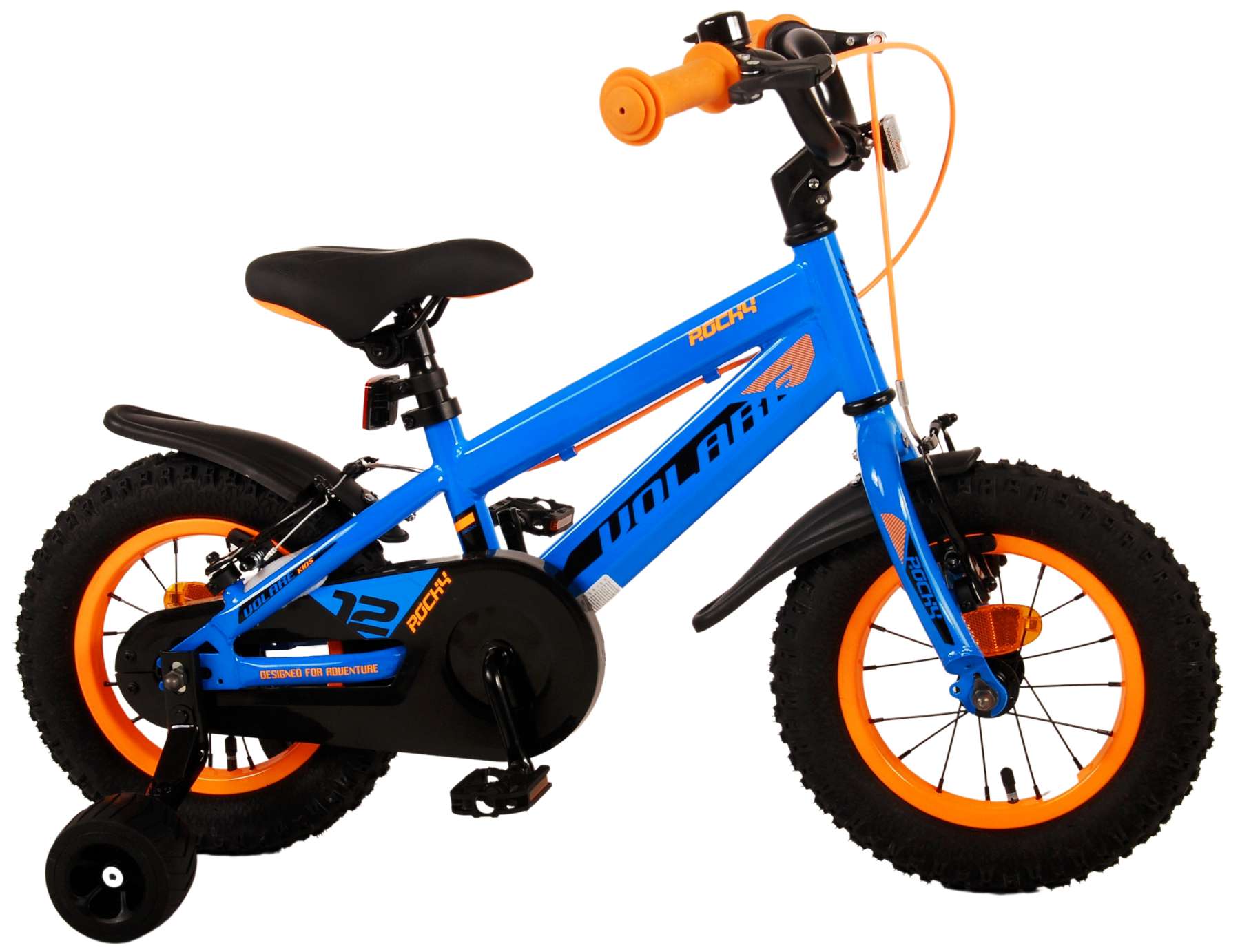 Kinderfahrrad Rocky für Jungen 12 Zoll Kinderrad in Blau Fahrrad