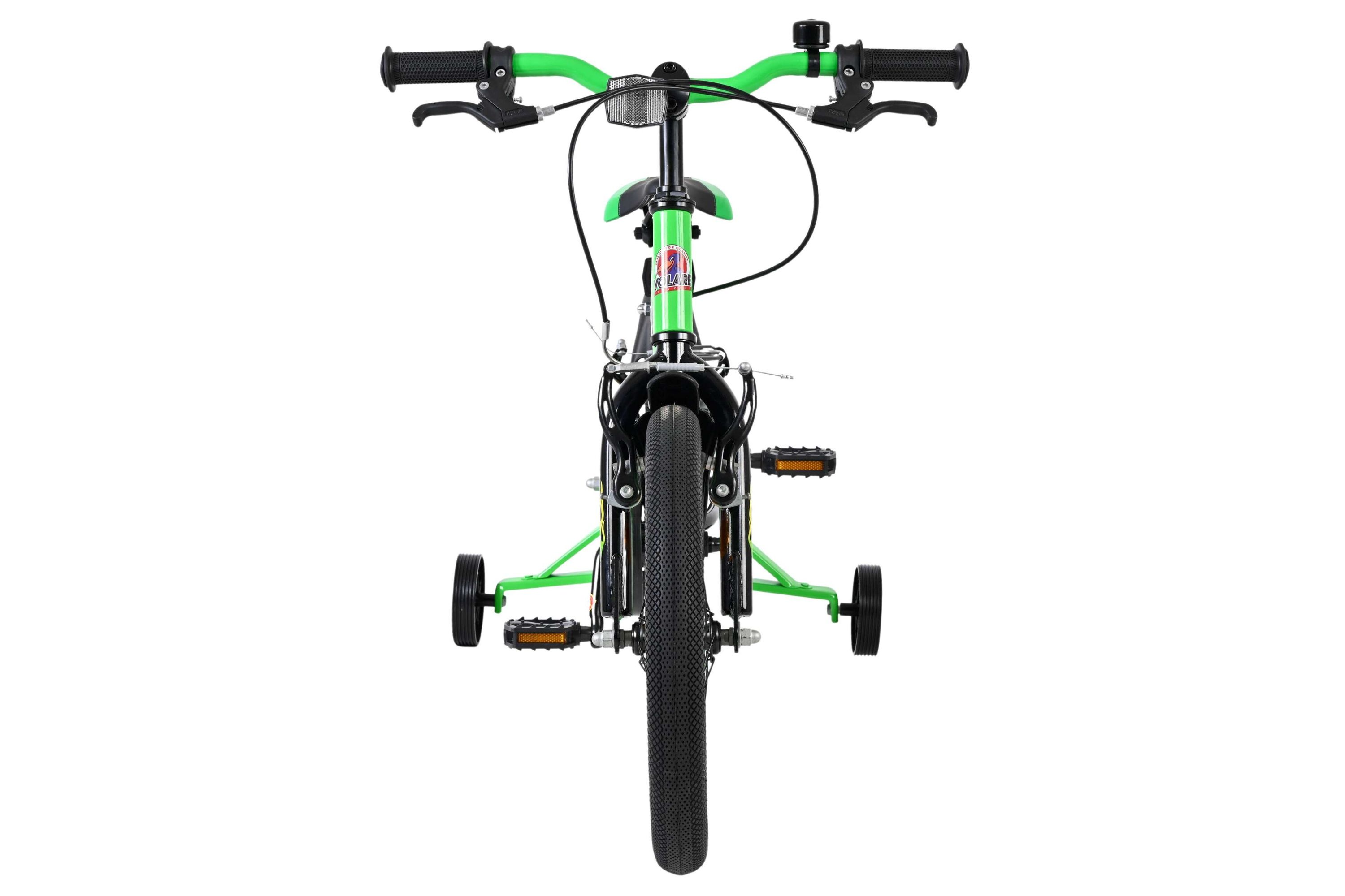 Kinderfahrrad Strike für Jungen 16 Zoll Kinderrad in Schwarz/Grün, Zwei Handbremsen Kinderfahrrad Strike für Jungen 16 Zoll Kinderrad in Schwarz/Grün, Zwei Handbremsen