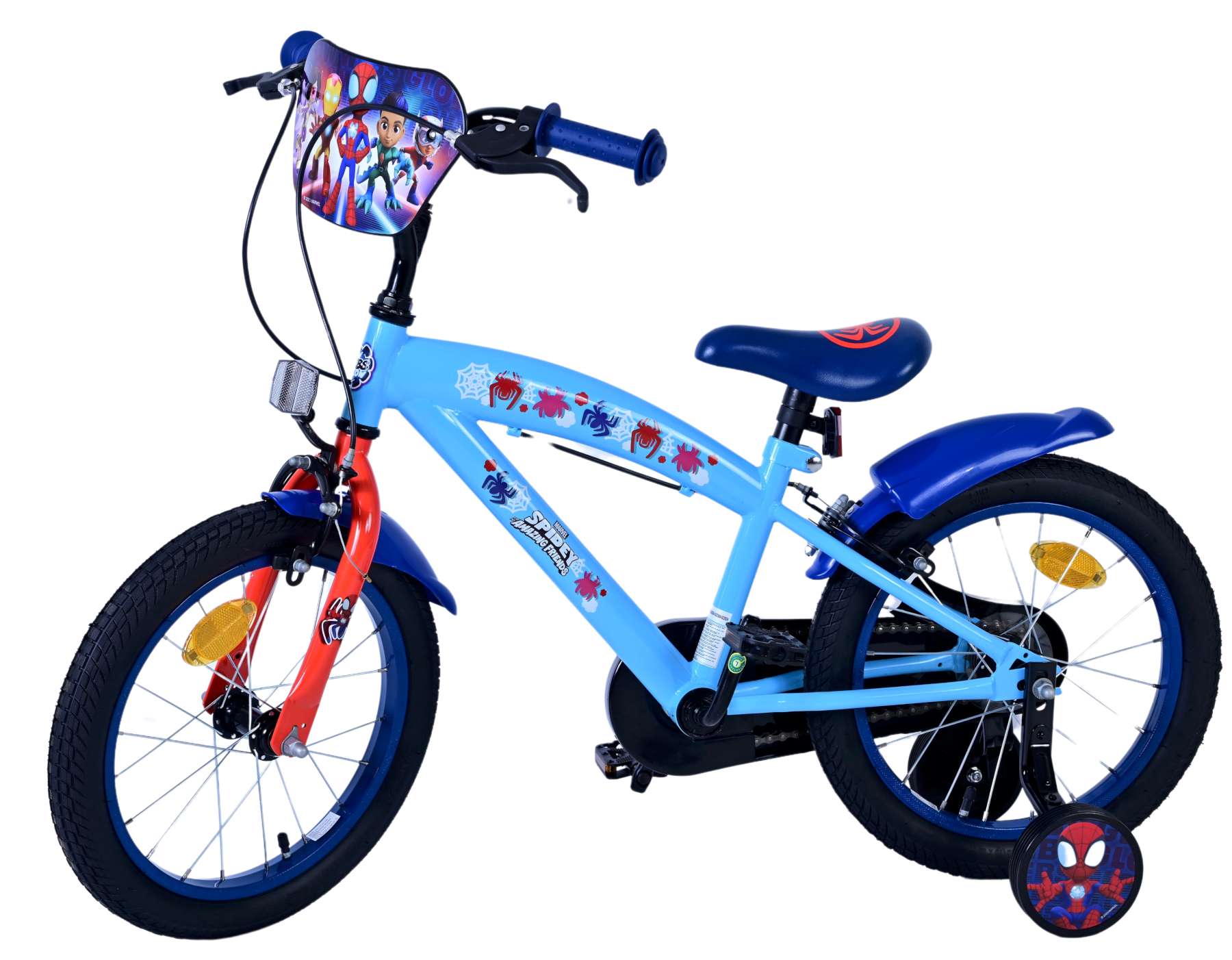 Kinderfahrrad Spidey Fahrrad für Jungen 16 Zoll Kinderrad in Blau