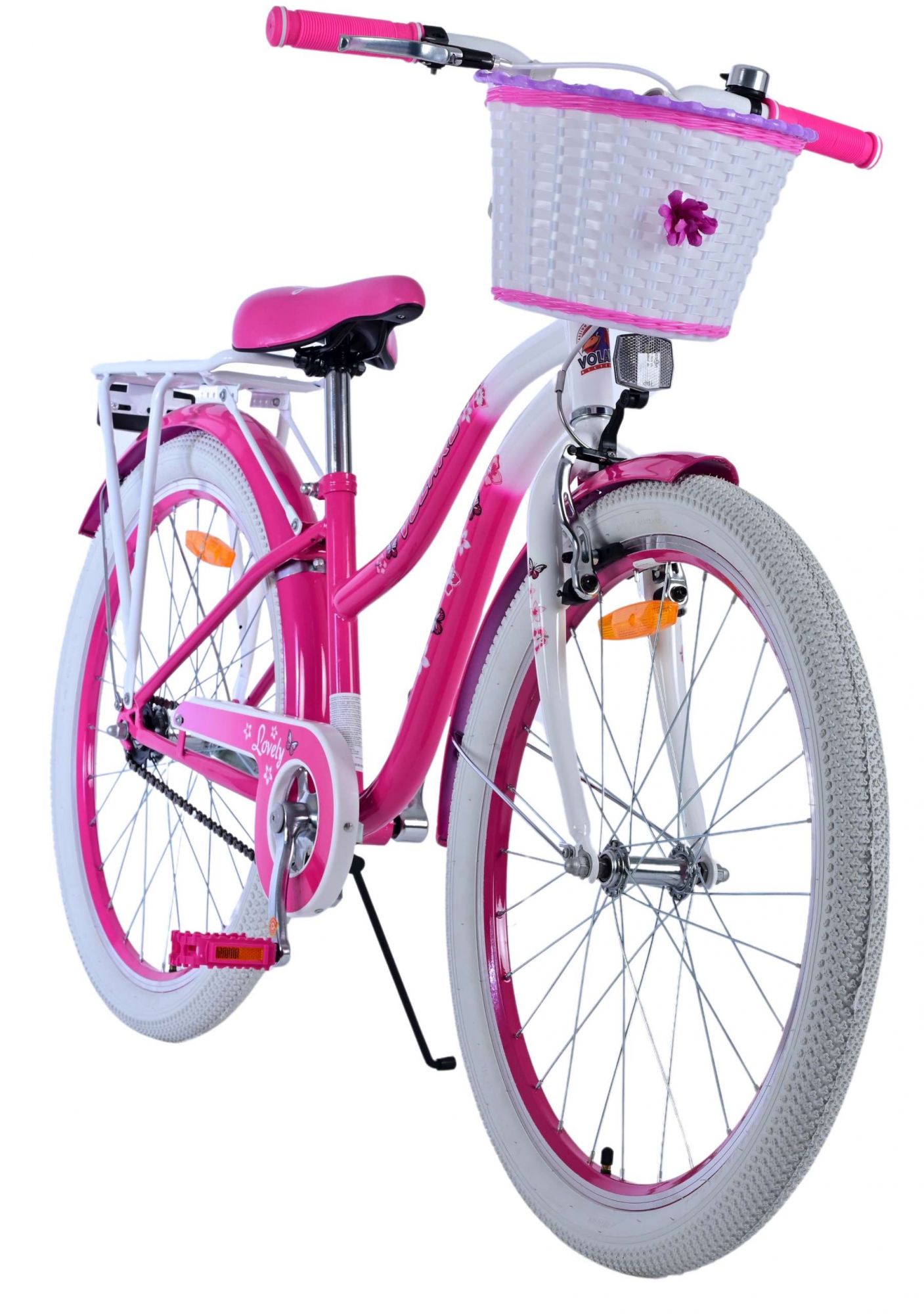 Kinderfahrrad Lovely Fahrrad für Mädchen 26 Zoll Kinderrad in Rosa