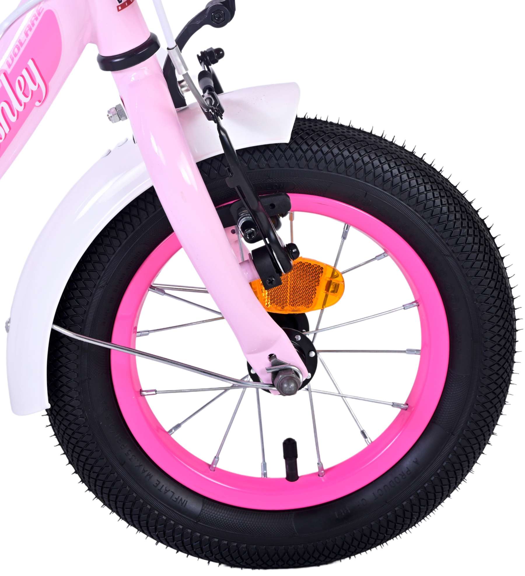 Kinderfahrrad Ashley für Mädchen 12 Zoll Kinderrad in Rosa