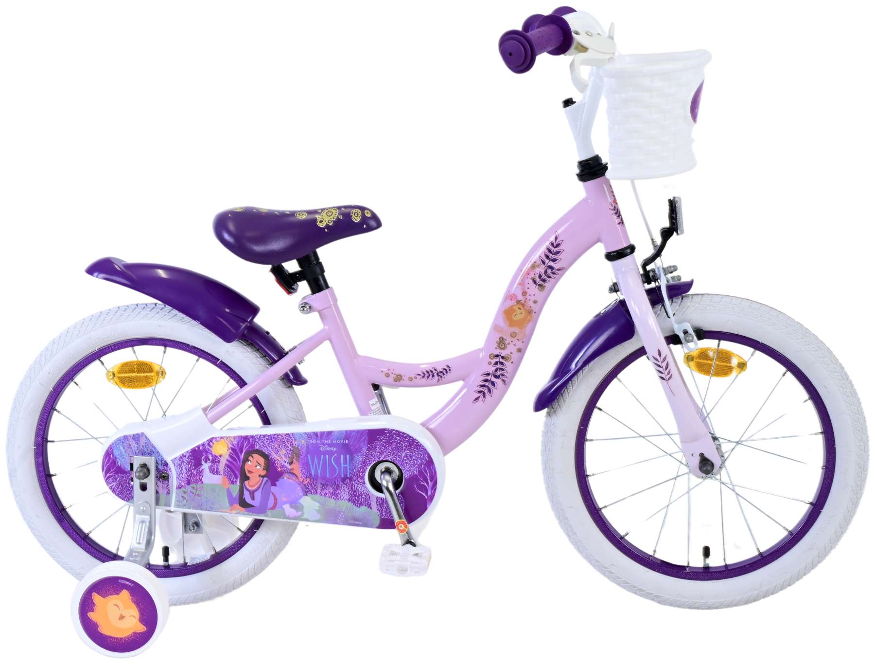 Kinderfahrrad Disney Wish Fahrrad für Mädchen 14 Zoll Kinderrad Rosa