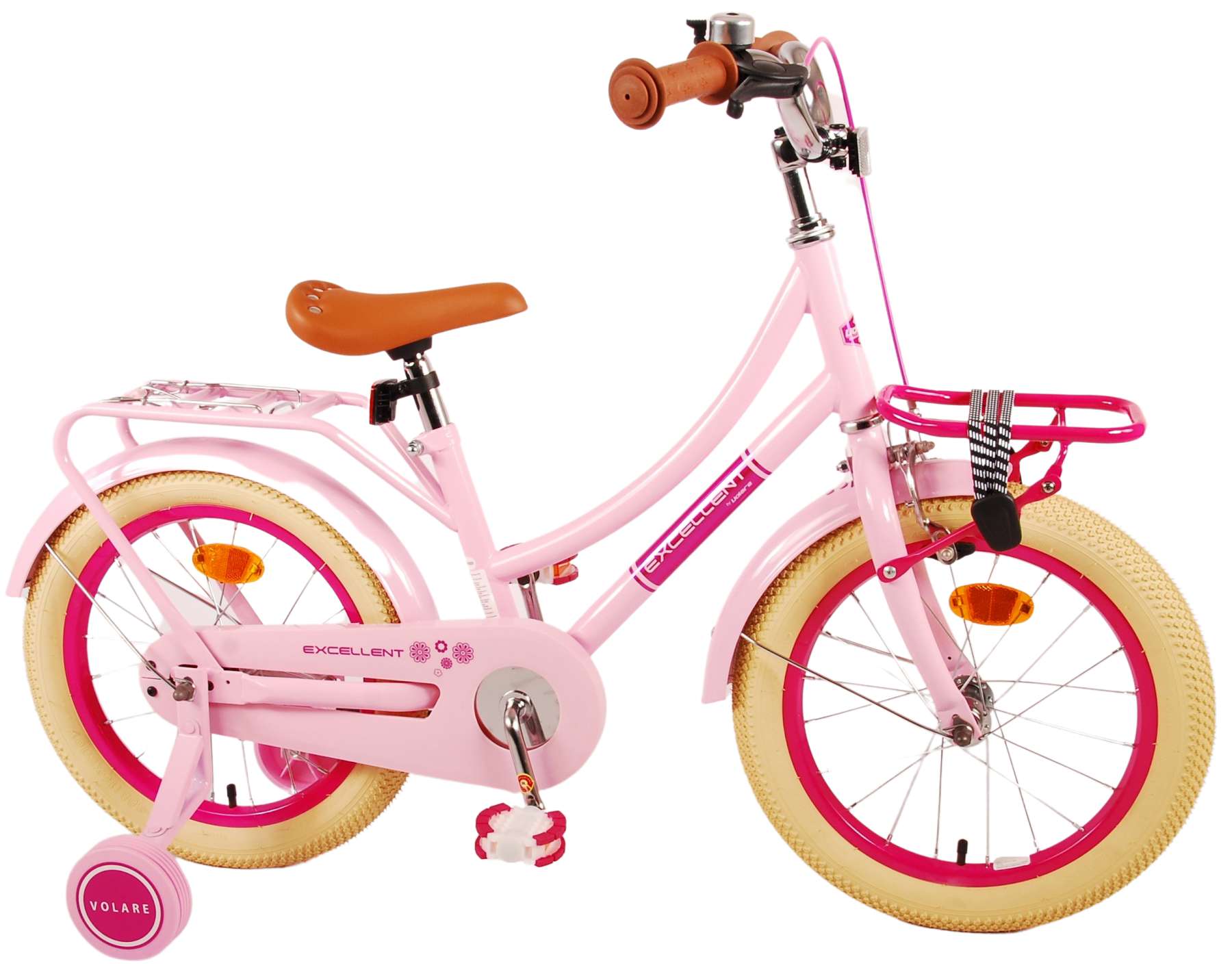 Kinderfahrrad Excellent Fahrrad für Mädchen 16 Zoll Kinderrad in Rosa