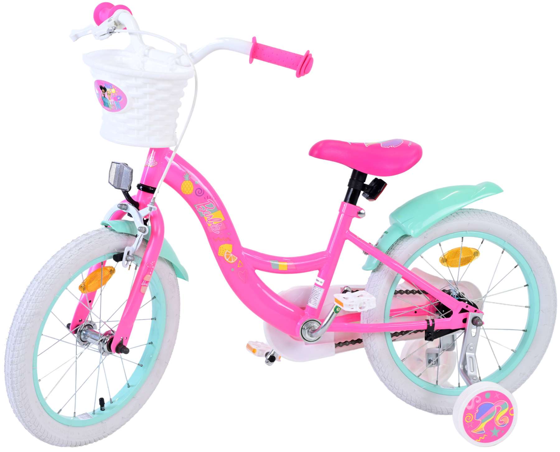 Kinderfahrrad Barbie für Mädchen Fahrrad in Rosa 16 Zoll Kinderrad