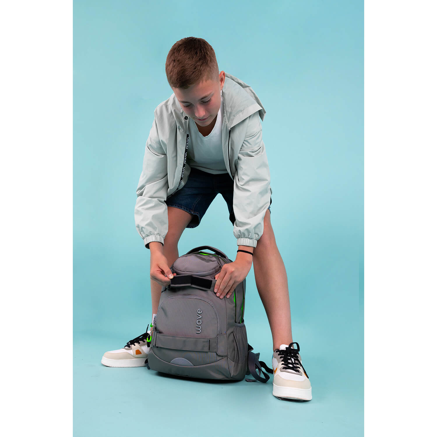 Rucksack Infinity Move Schulrucksack "Lime Grey" Rucksack Infinity Move Schulrucksack "Lime Grey"