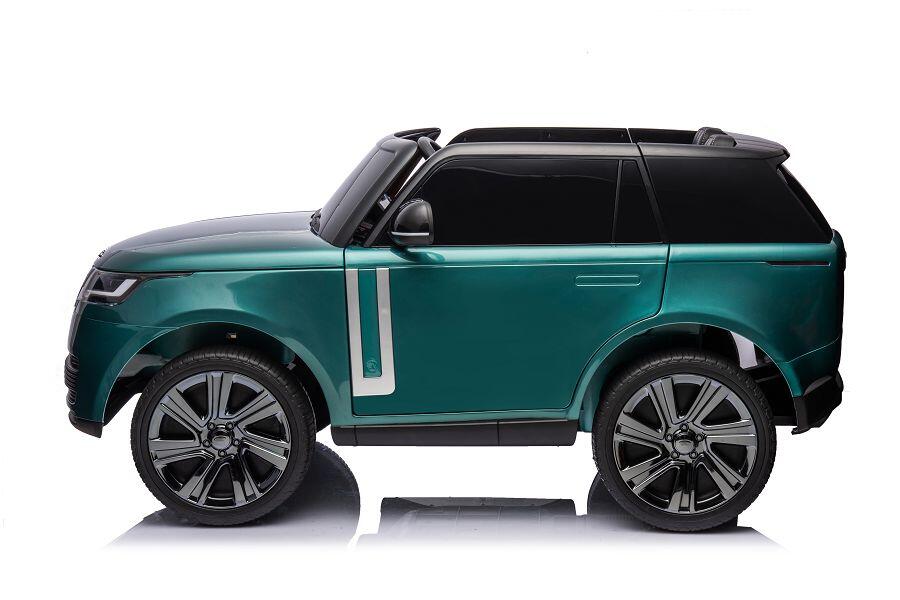 ES-Toys Kinderfahrzeug – Elektro Auto „Land Rover Range Rover“ 2 Sitzer – 12V14AH, 4 Motoren- 2,4Ghz, Bluetooth, Ledersitz+EVA+Lackiert – Schwarz ES-Toys Kinderfahrzeug – Elektro Auto „Land Rover Range Rover“ 2 Sitzer – 12V14AH, 4 Motoren- 2,4Ghz, Bluetooth, Ledersitz+EVA+Lackiert – Schwarz