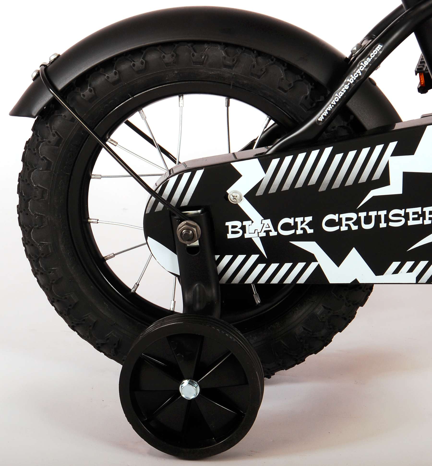 Kinderfahrrad Black Cruiser für Jungen 12 Zoll Kinderrad in schwarz