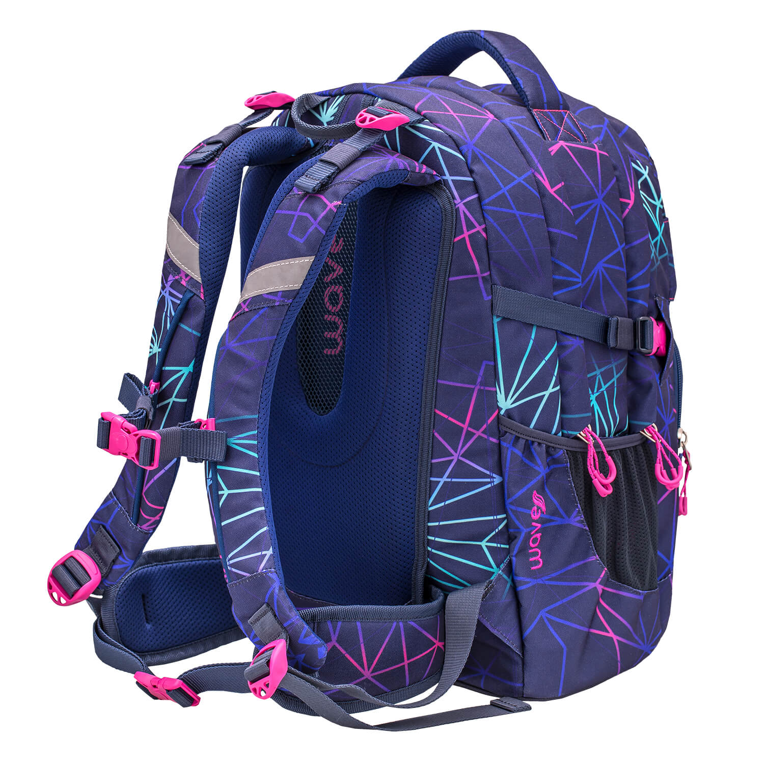 Rucksack Infinity Schulrucksack "Stripes Purple"