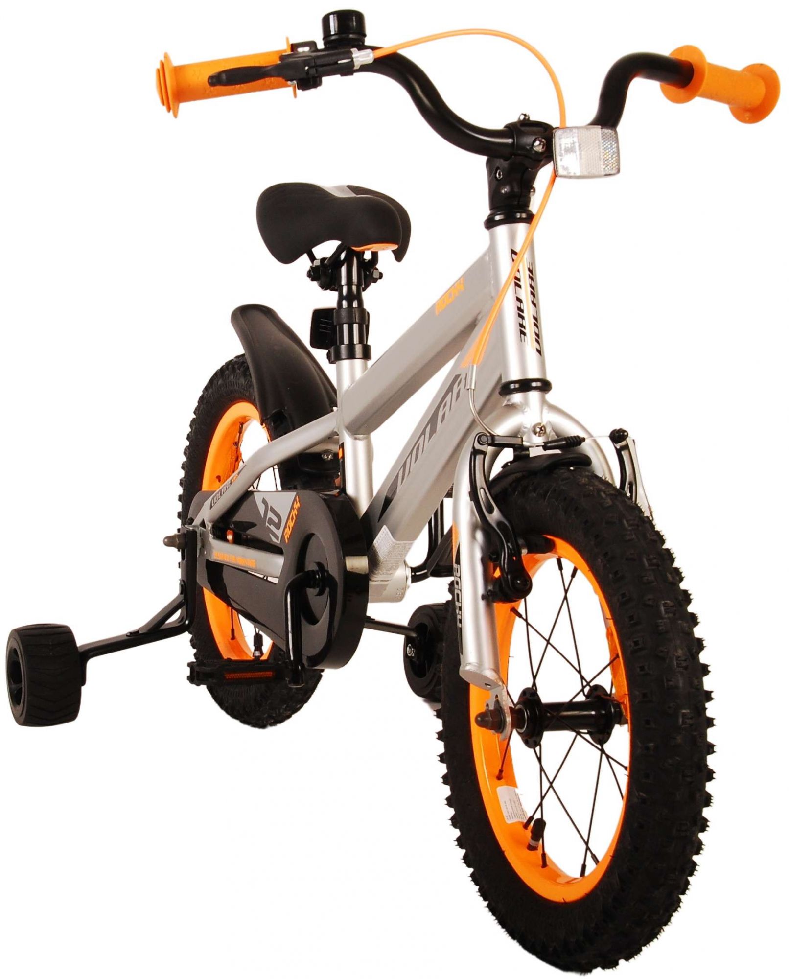 Kinderfahrrad Rocky für Jungen 14 Zoll Kinderrad in Grau Fahrrad