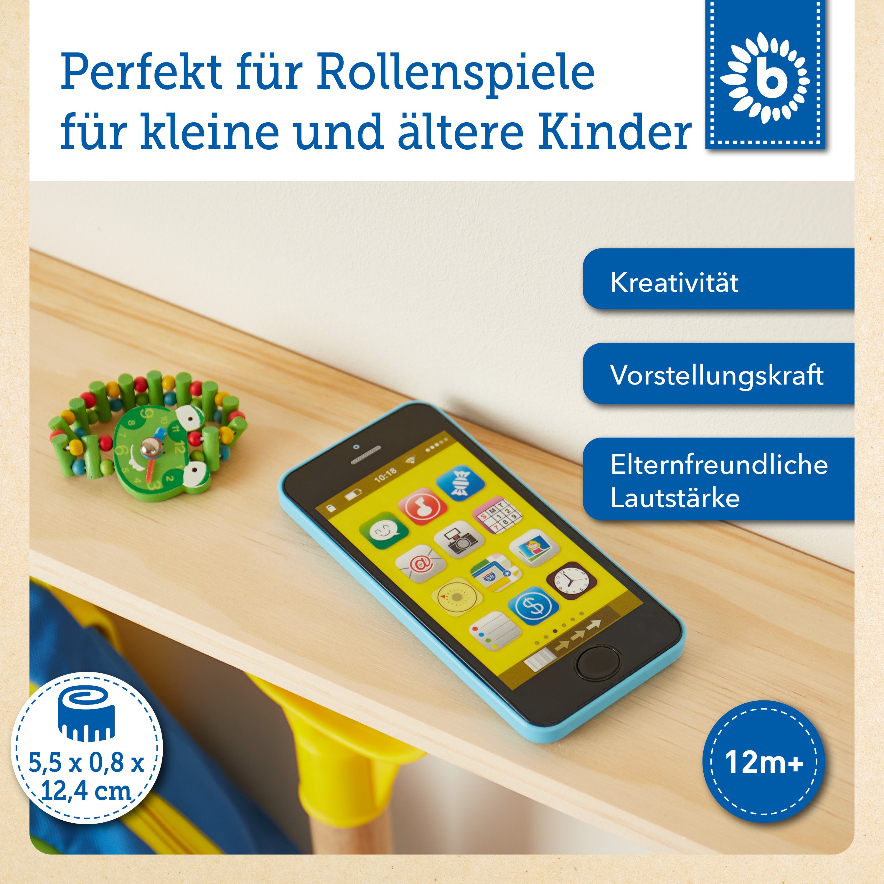 bieco Smartphone blau mit Licht & Sound bieco Smartphone blau mit Licht & Sound