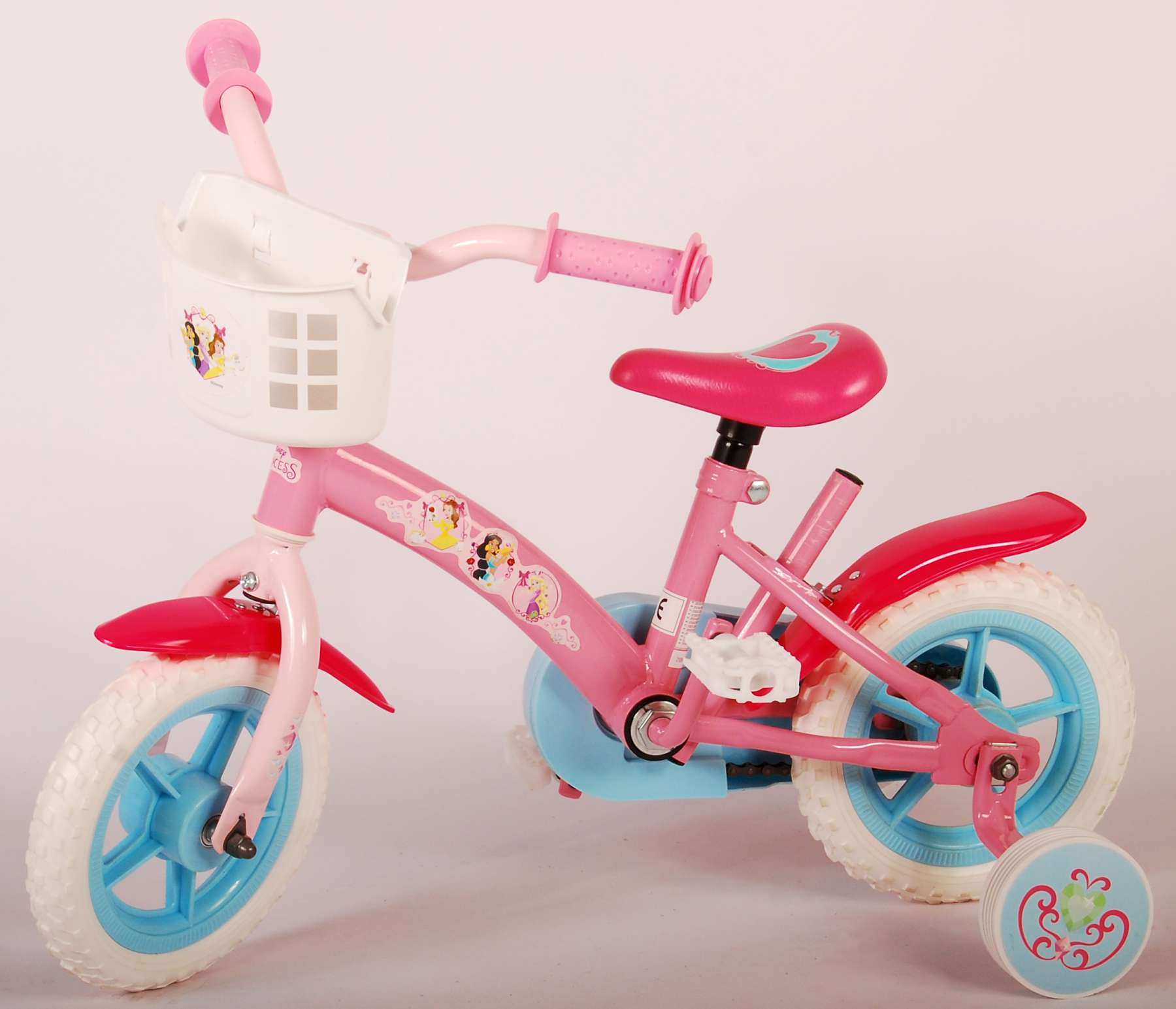 Kinderfahrrad Disney Princess für Mädchen 10 Zoll Kinderrad in Rosa
